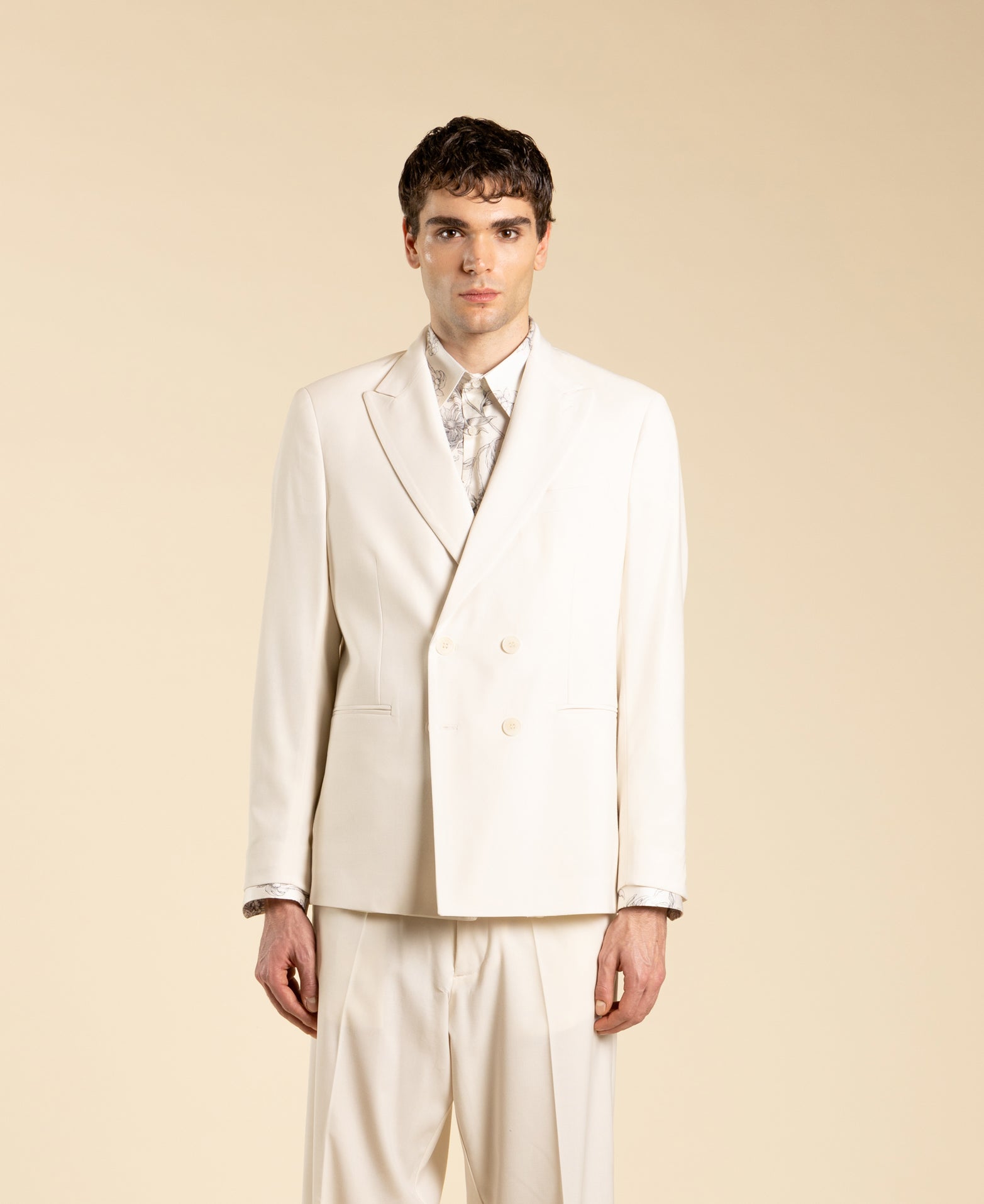 Veste croisée - Crème