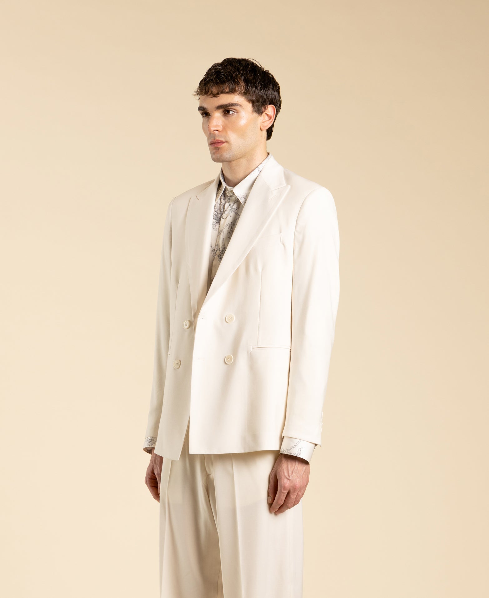 Veste croisée - Crème