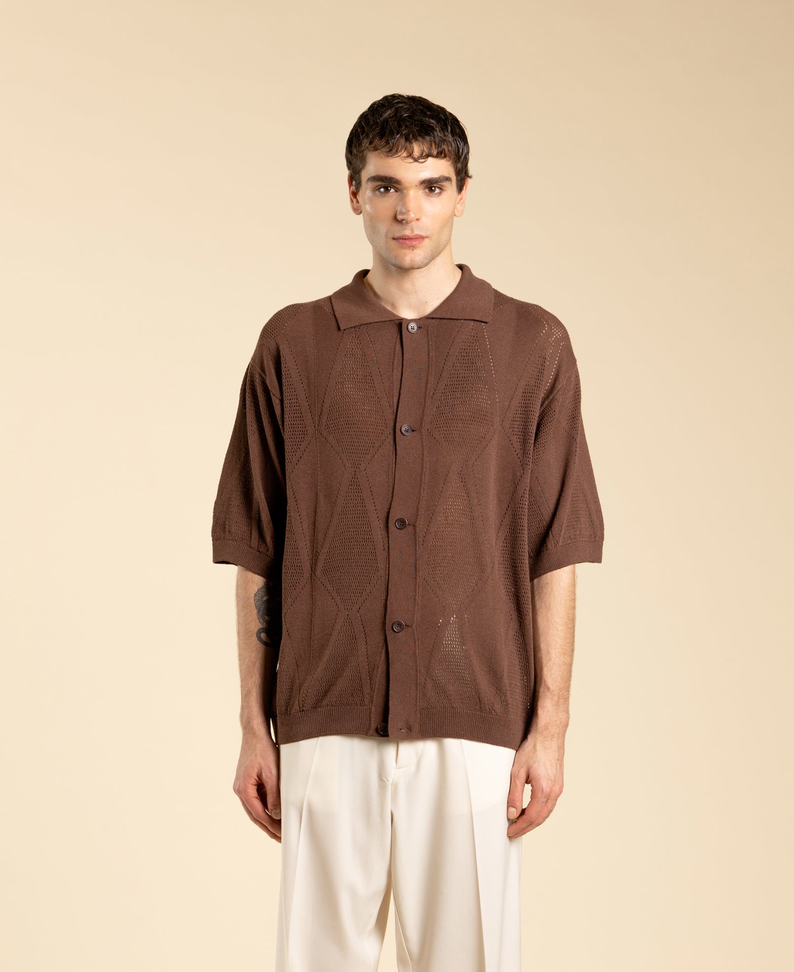 Gilet en maille de coton - Moro