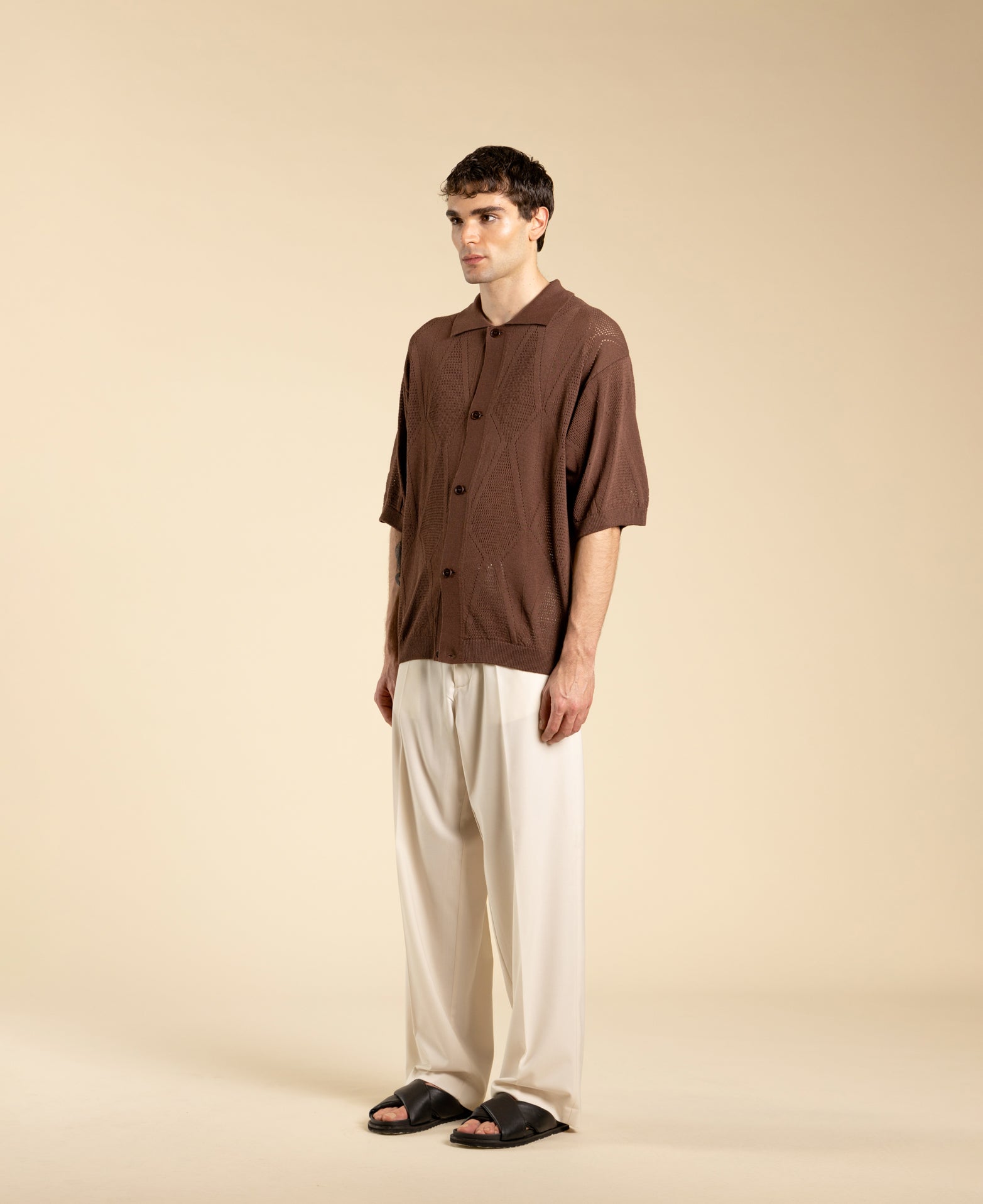 Gilet en maille de coton - Moro