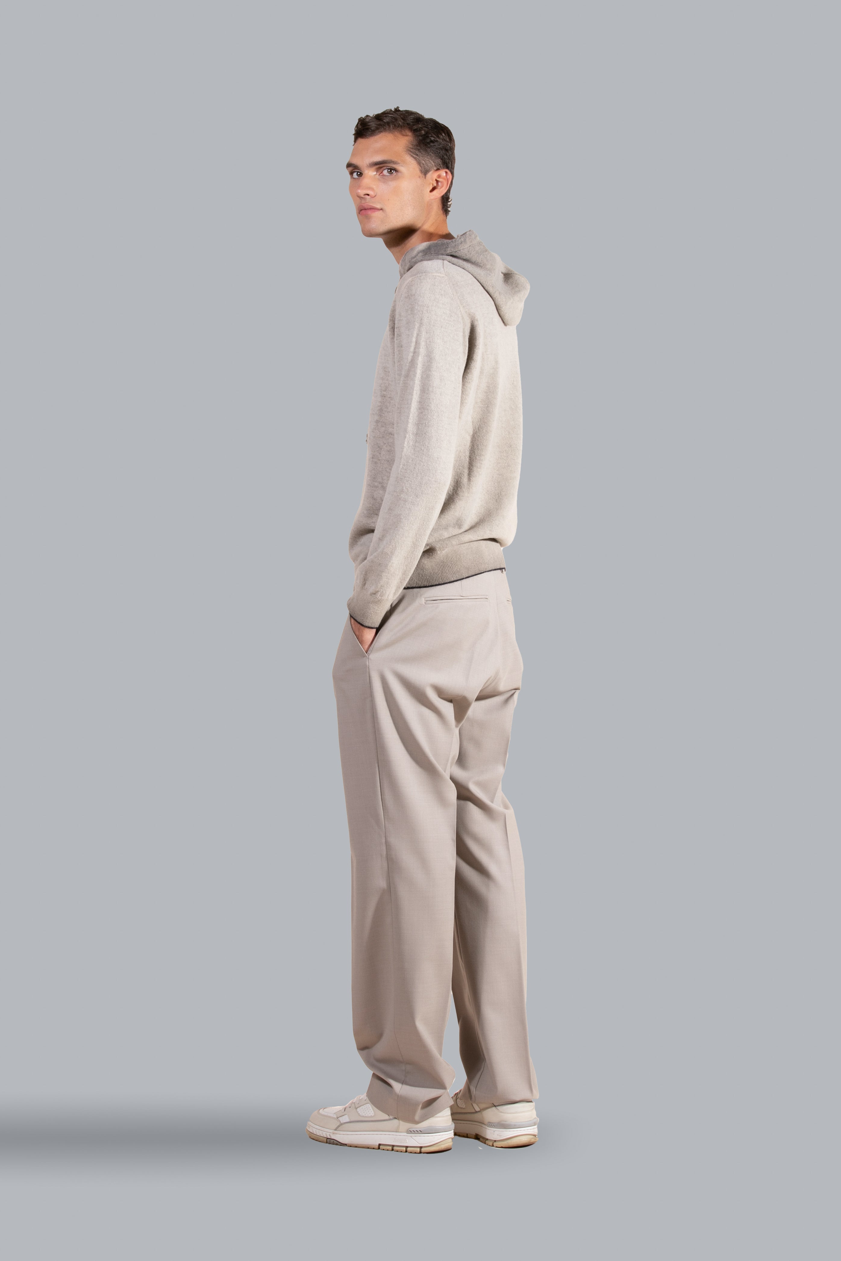 Pull en laine à capuche - Moro