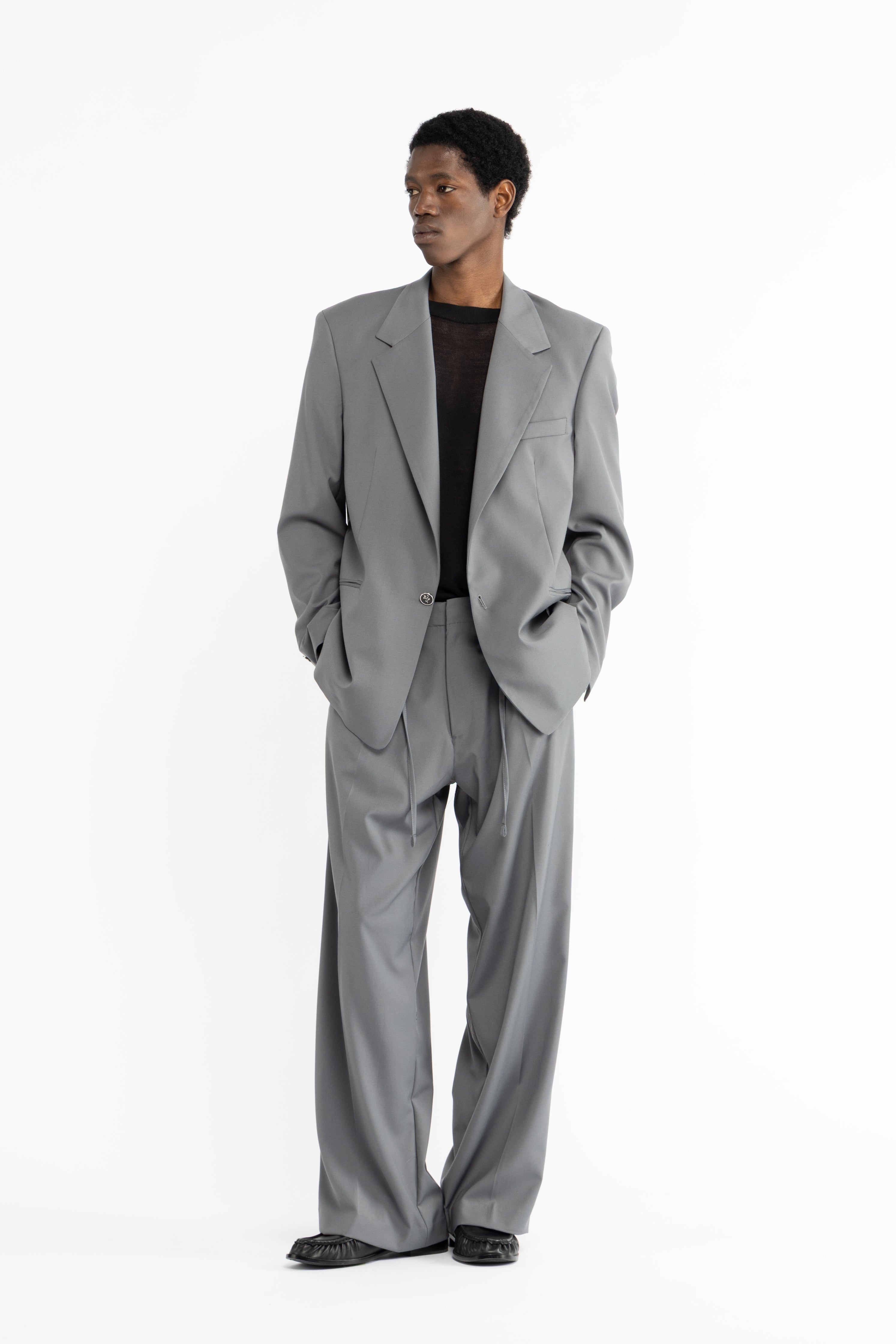 Giacca da abito oversize - Grigio