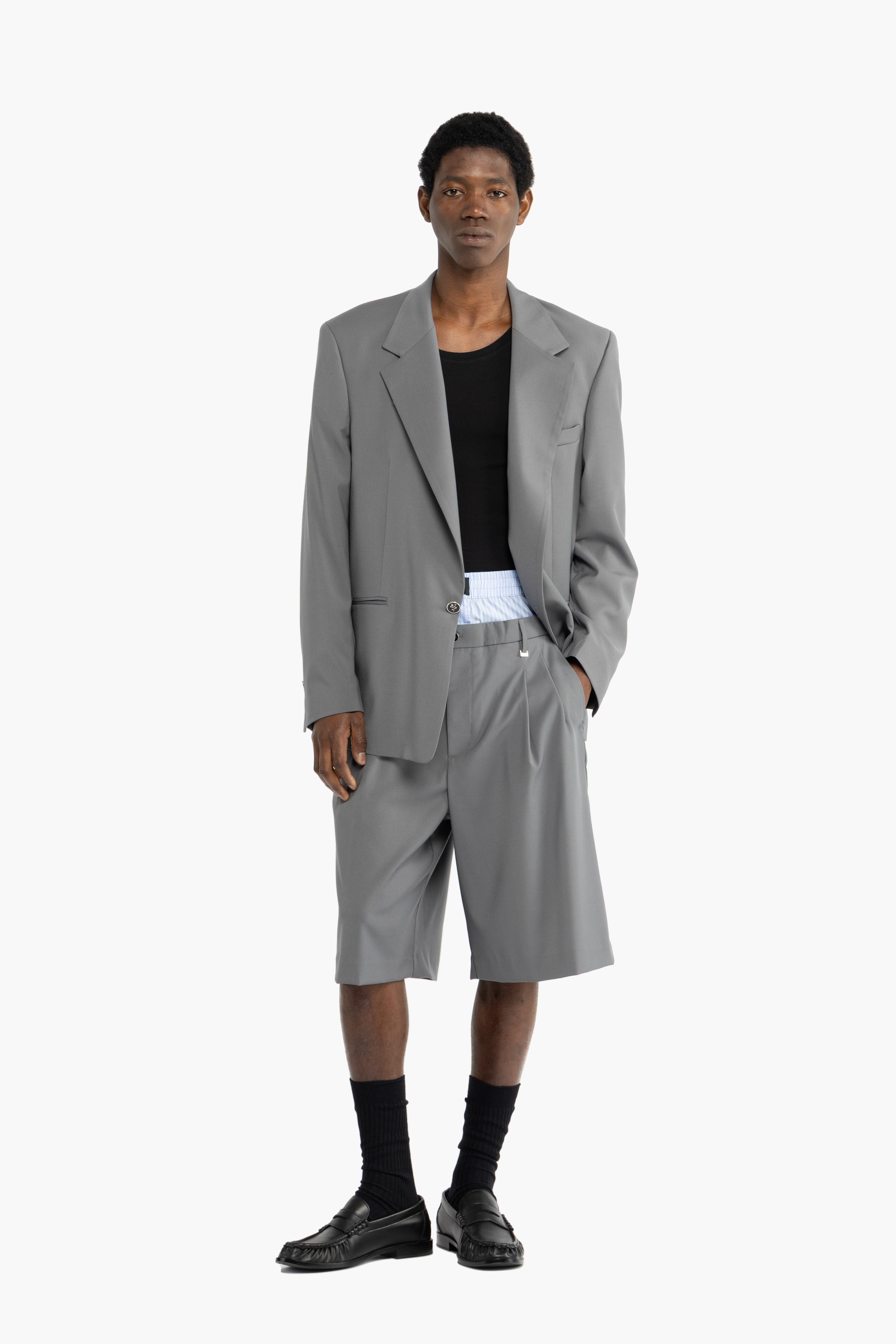 Giacca da abito oversize - Grigio