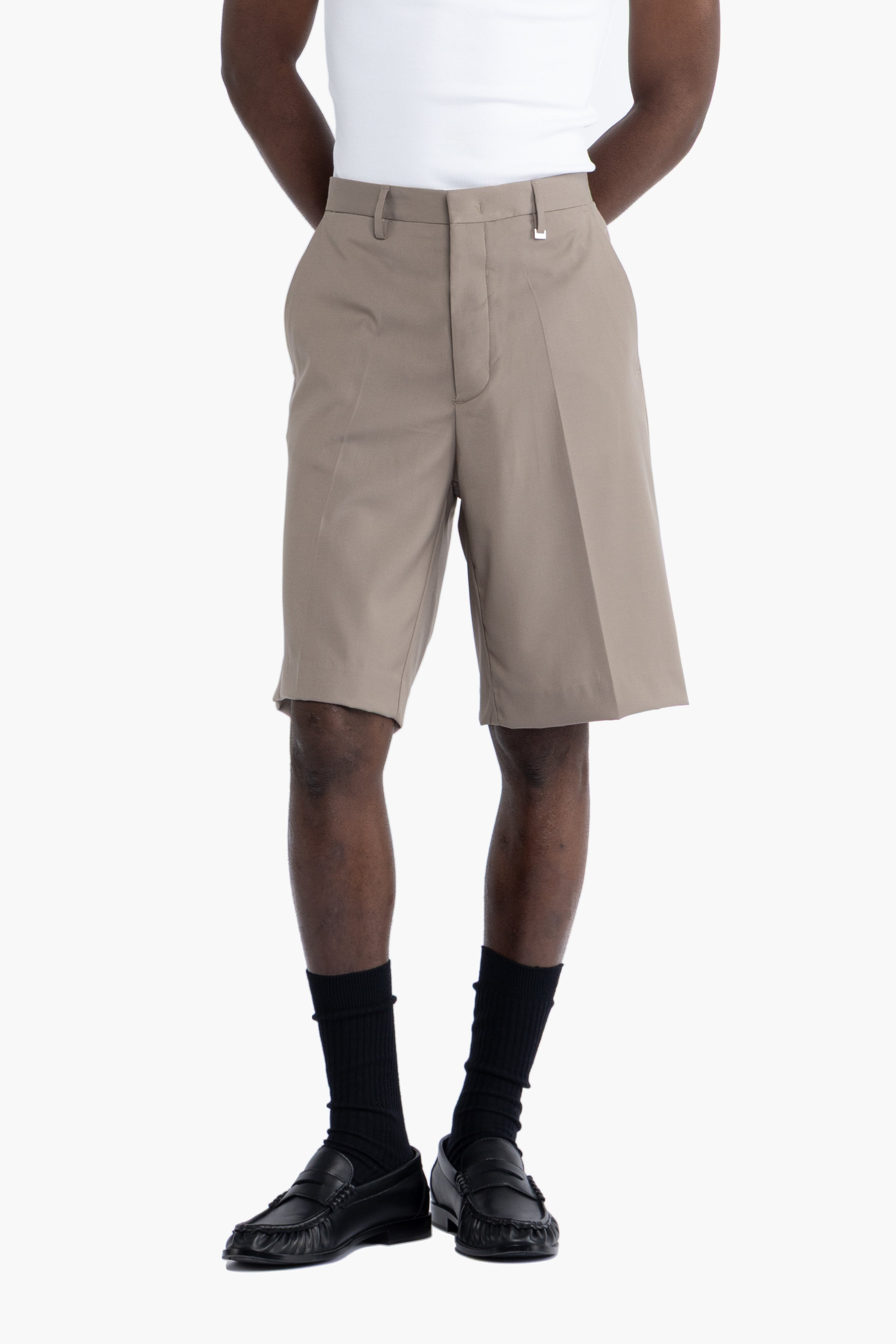 Bermuda tasca america - Taupe