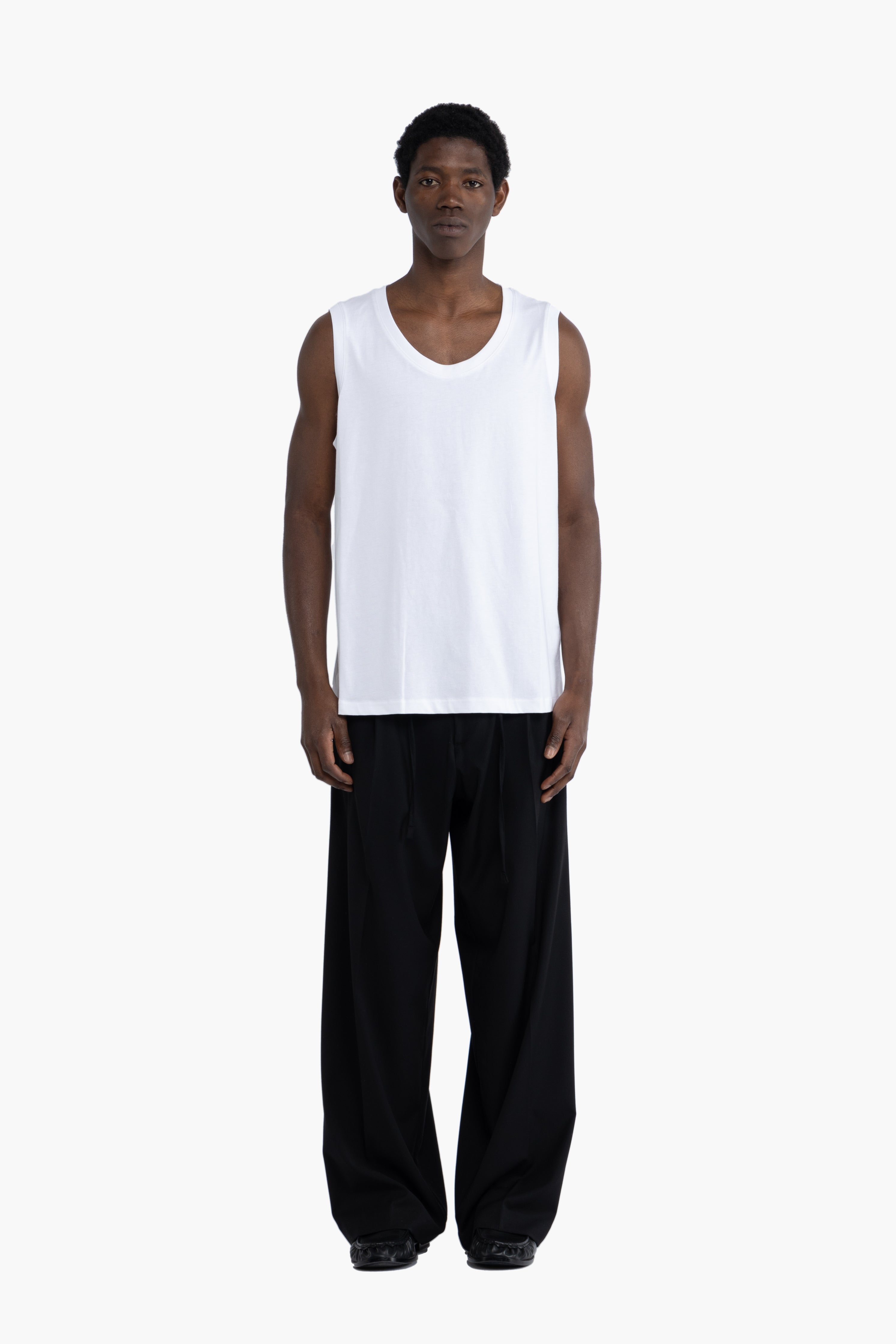 Canotta ampia in cotone - Bianco