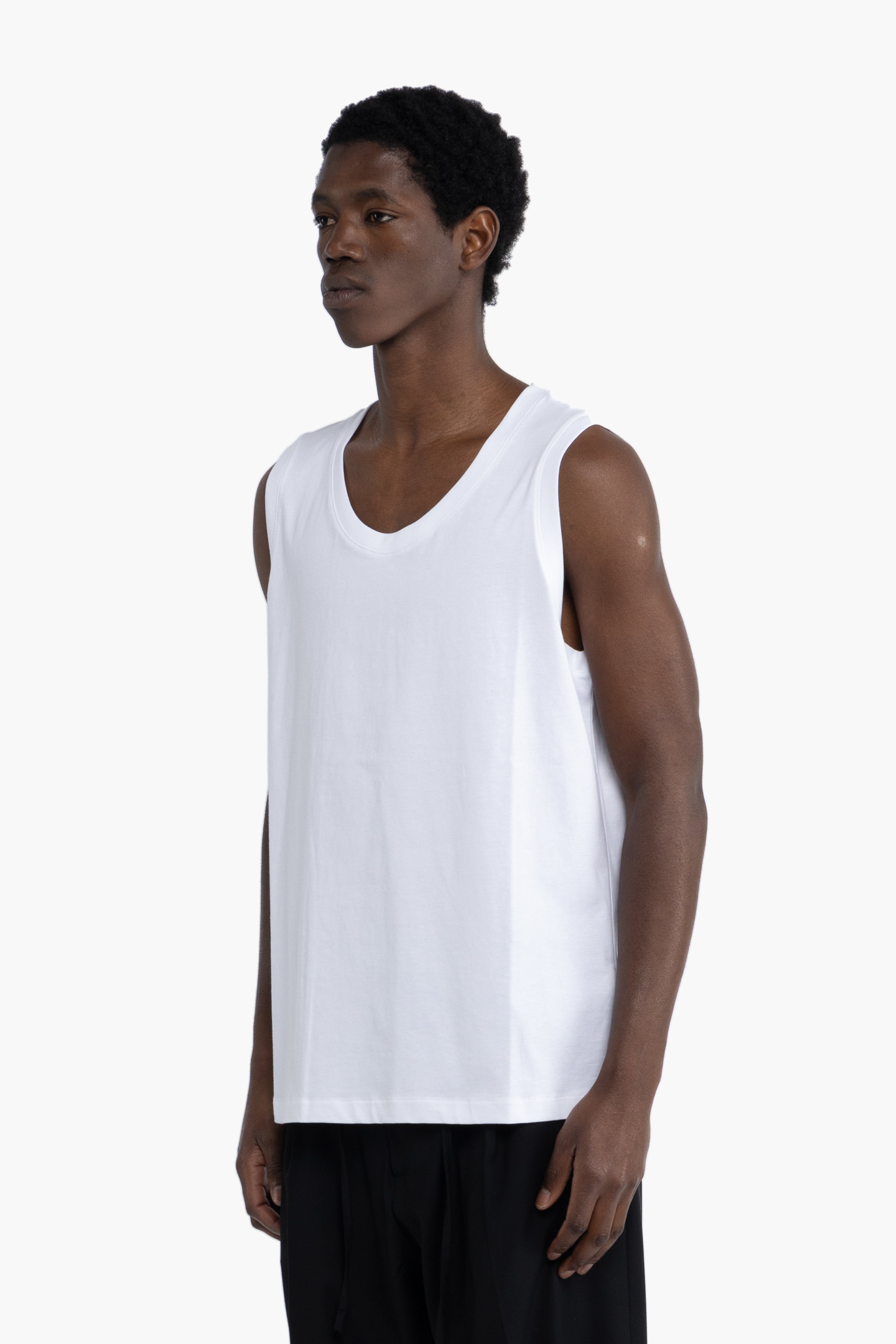 Canotta ampia in cotone - Bianco