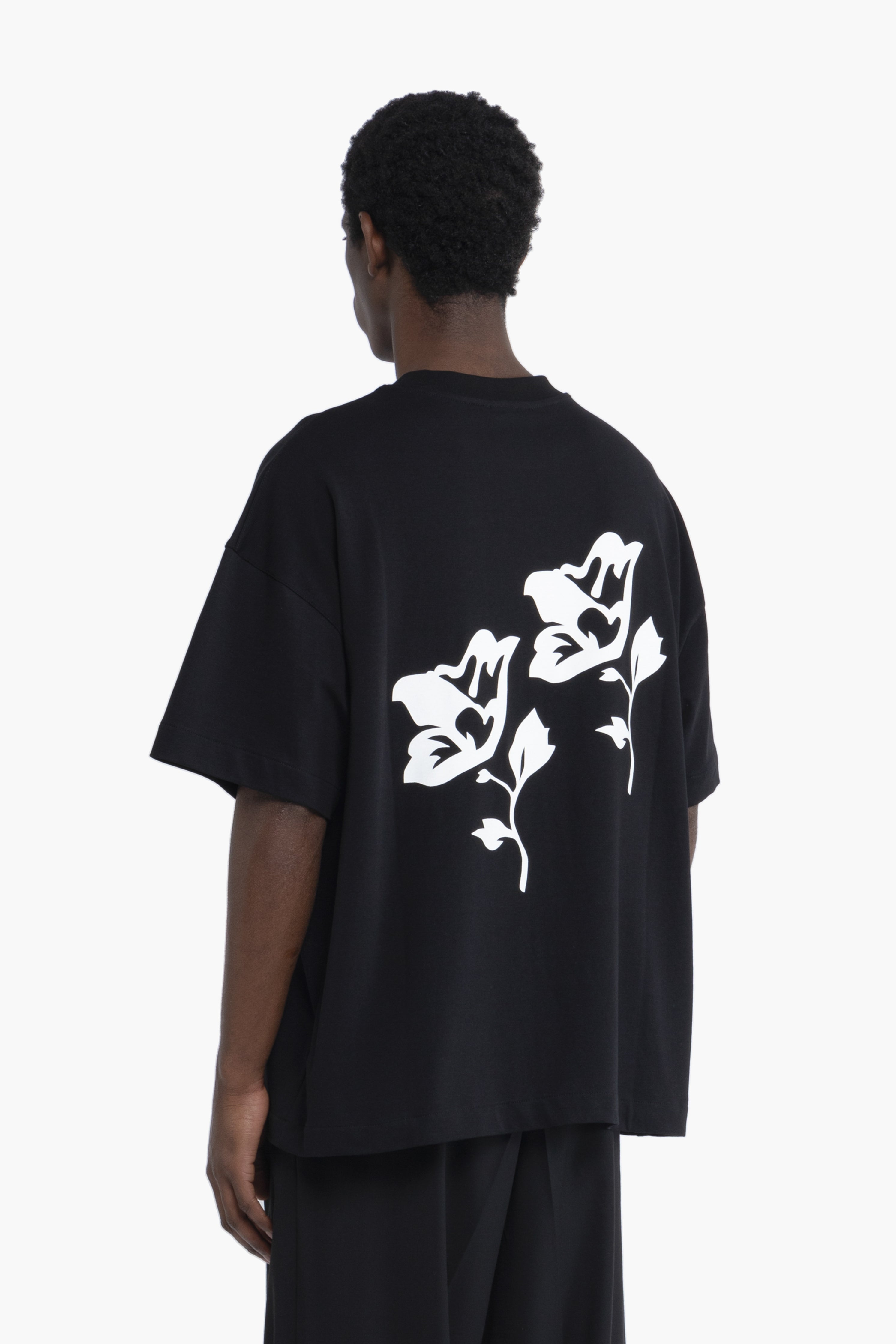 T-shirt oversize love is all - Nero