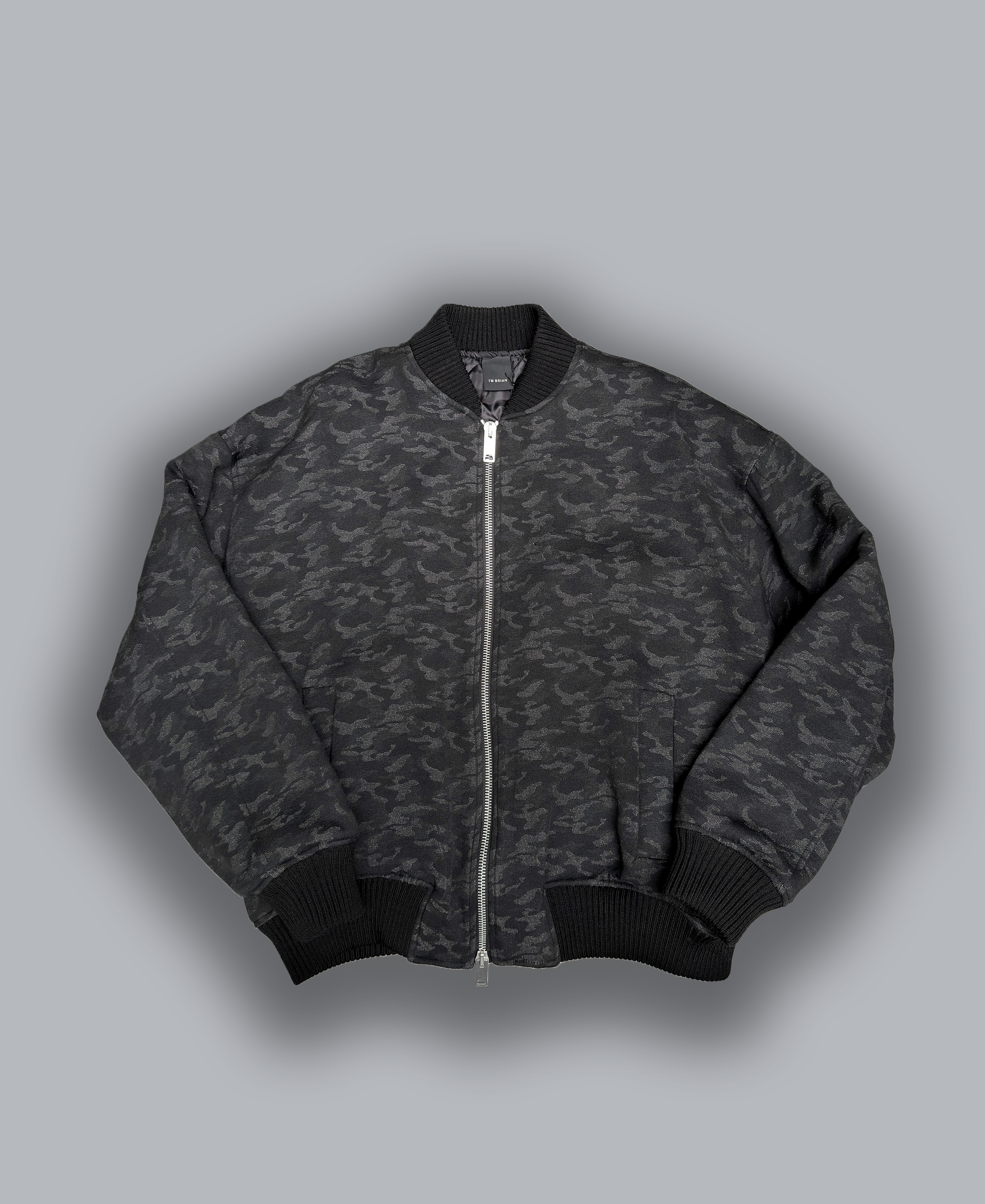 Bomber oversize fantasia mimetica jacquard