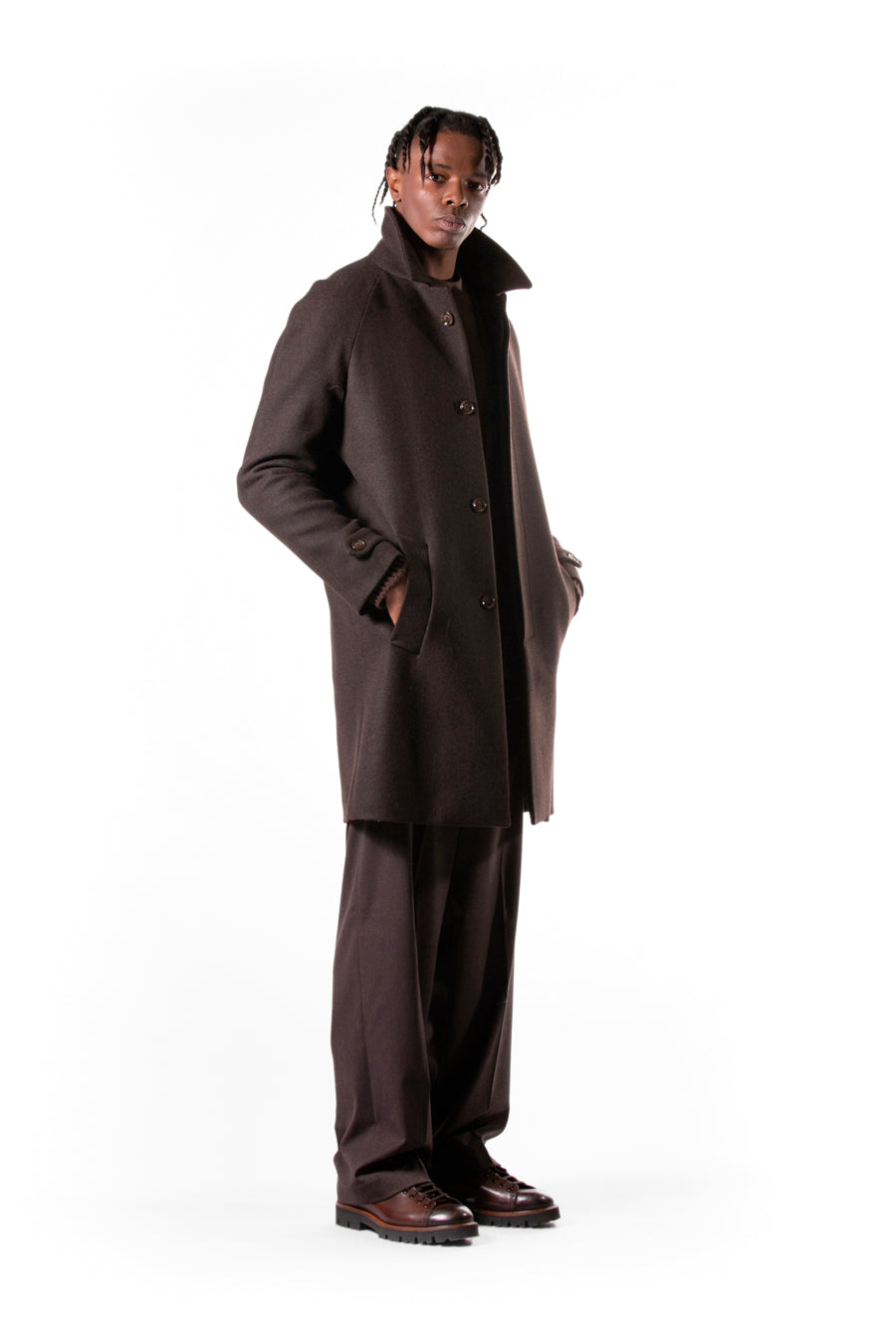 Manteau à manches raglan à simple boutonnage - Moro