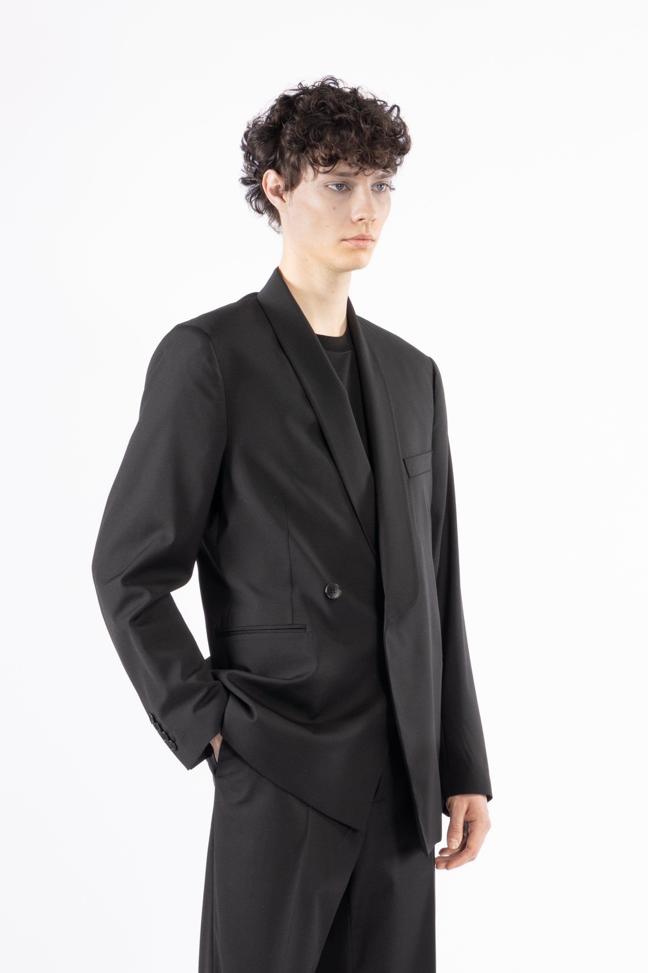 Giacca da abito collo a scialle - Nero