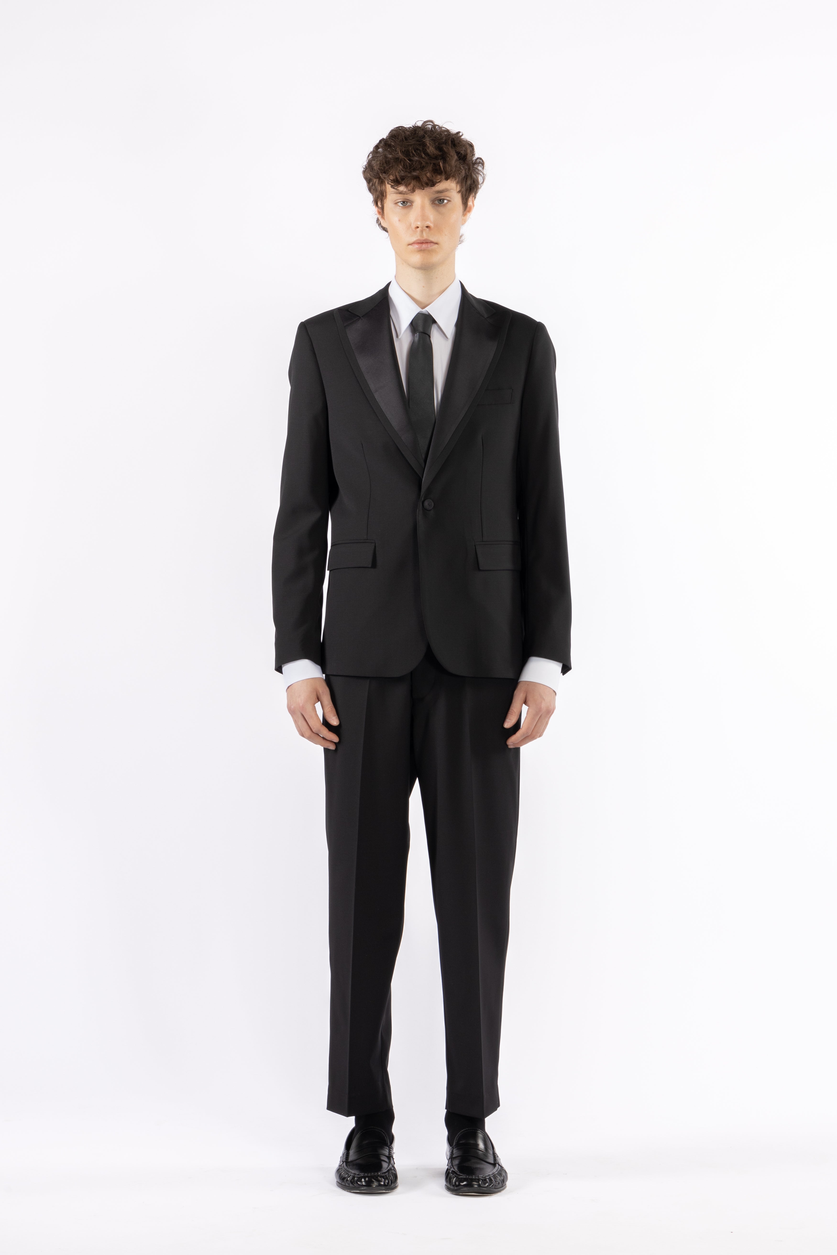 Giacca da abito misto lana - Nero