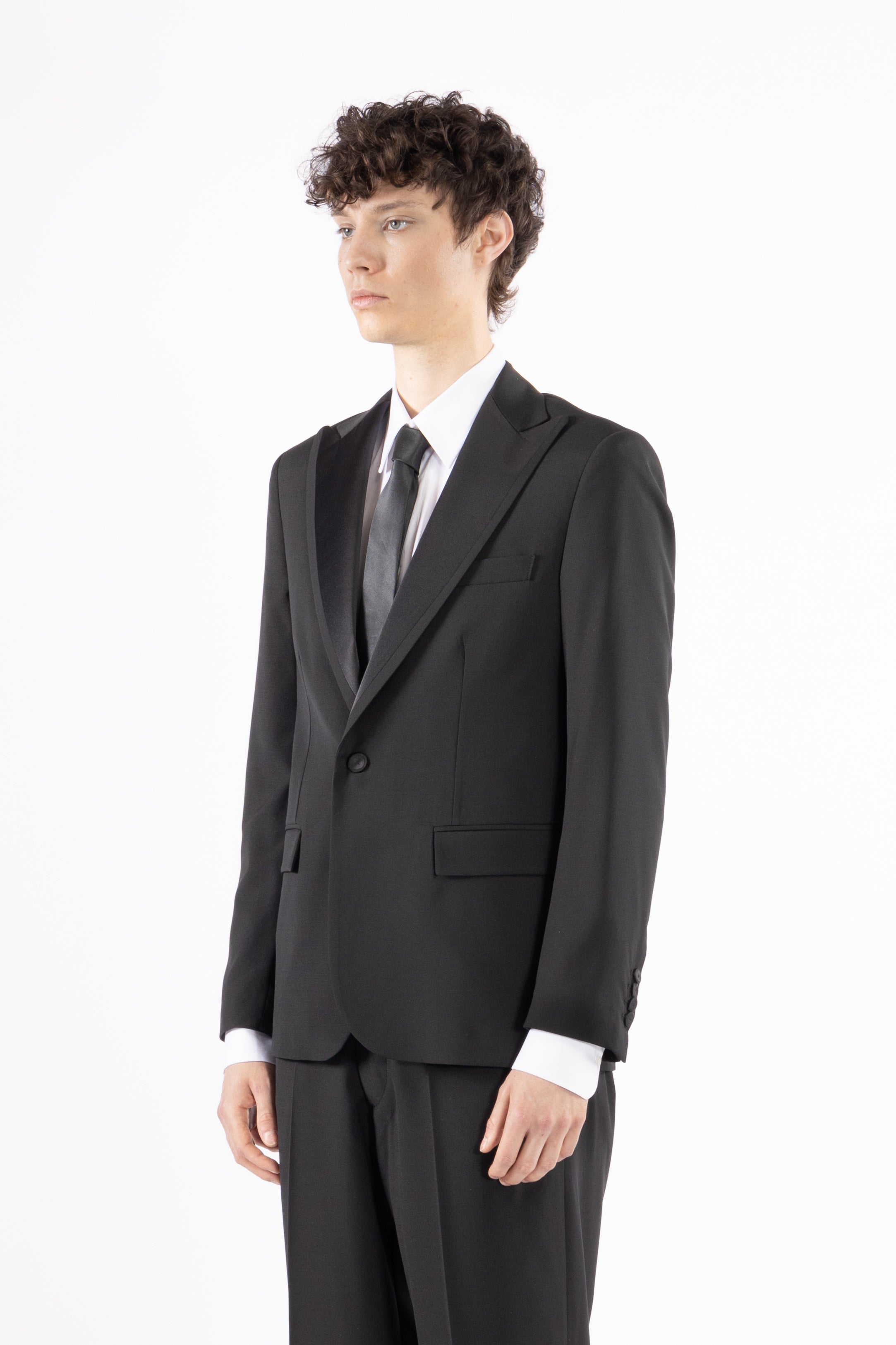 Giacca da abito misto lana - Nero