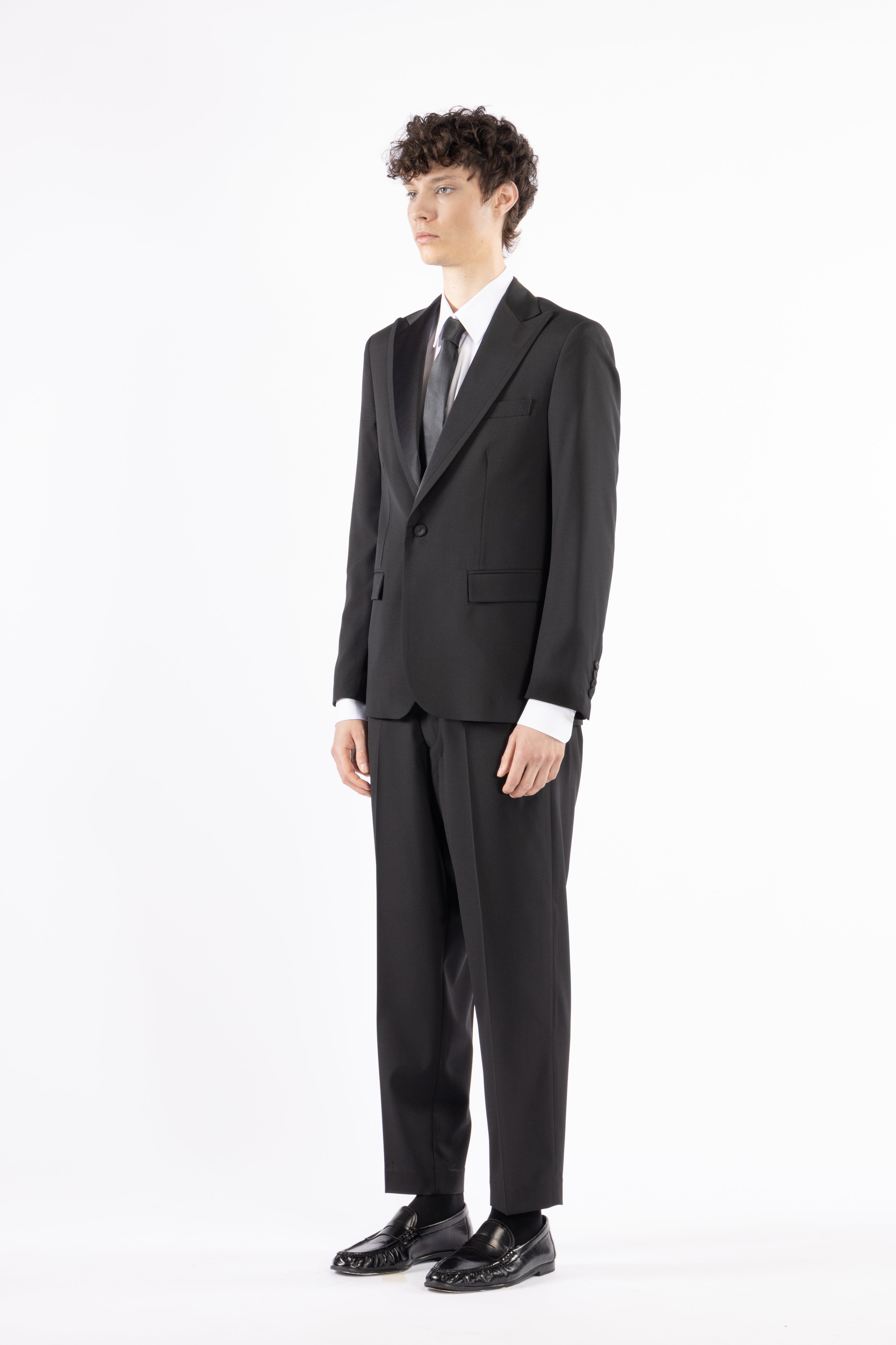 Giacca da abito misto lana - Nero