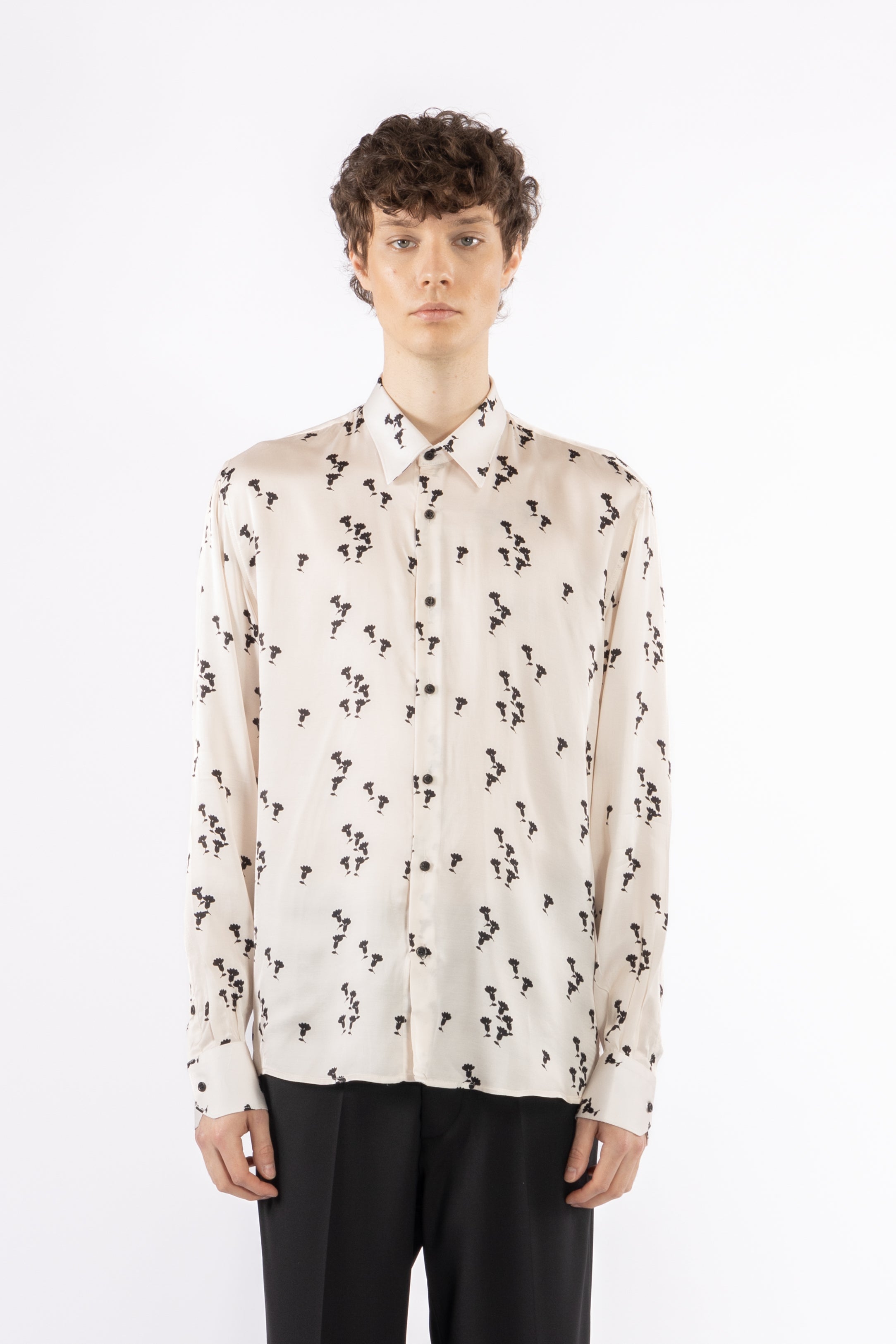 Camicia fluida in viscosa con stampa