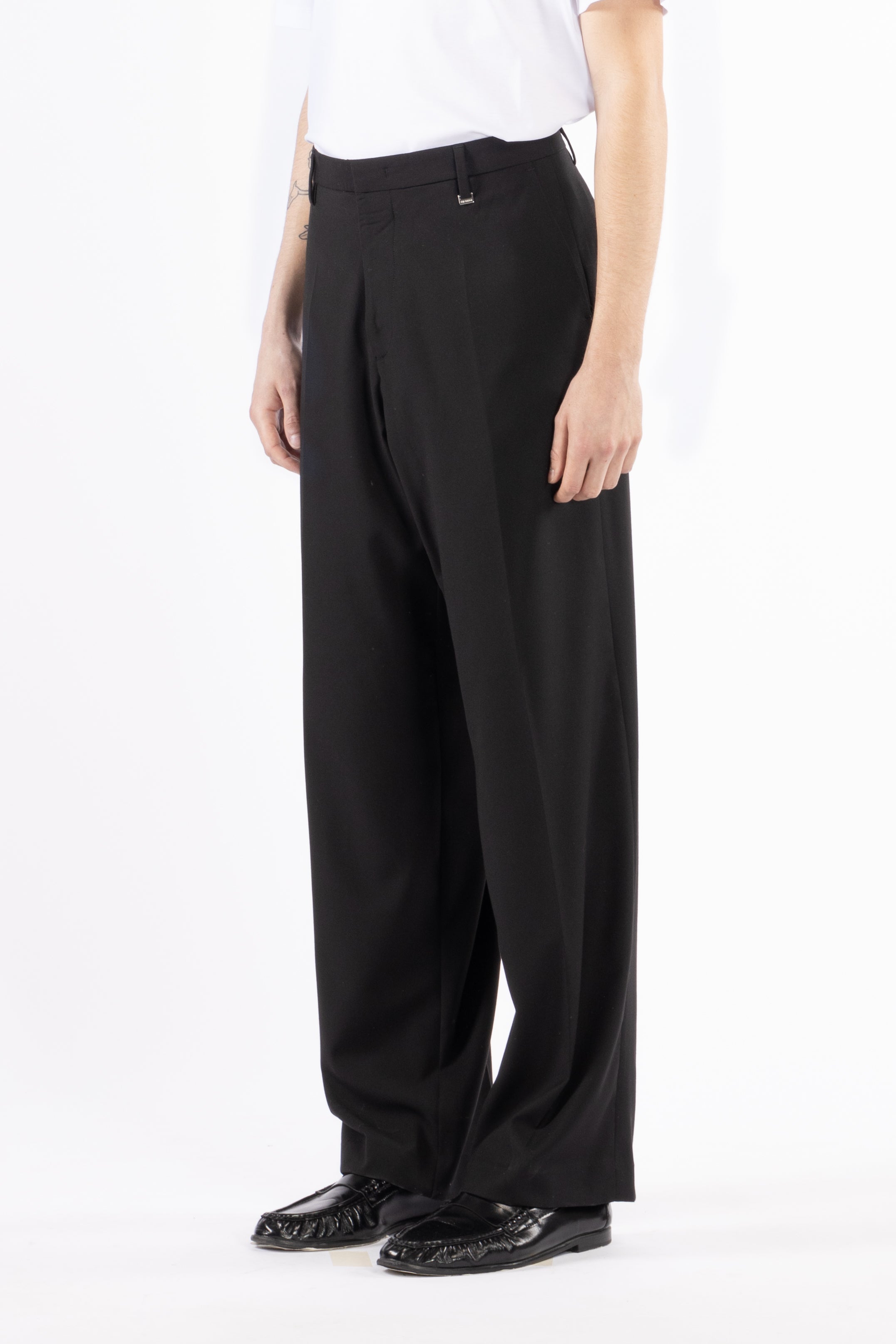 Pantalone gamba dritta - Nero