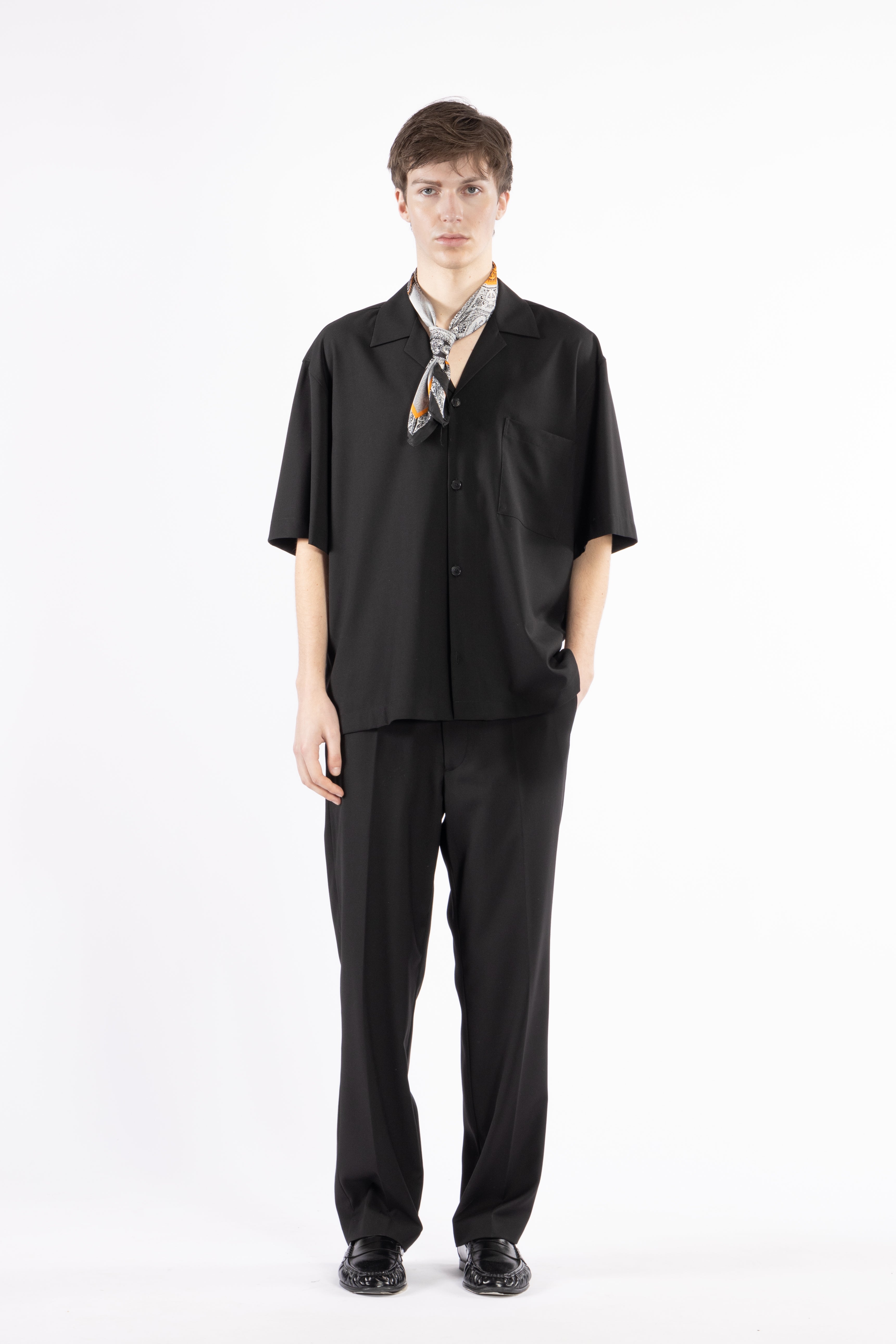 Pantalone gamba dritta - Nero