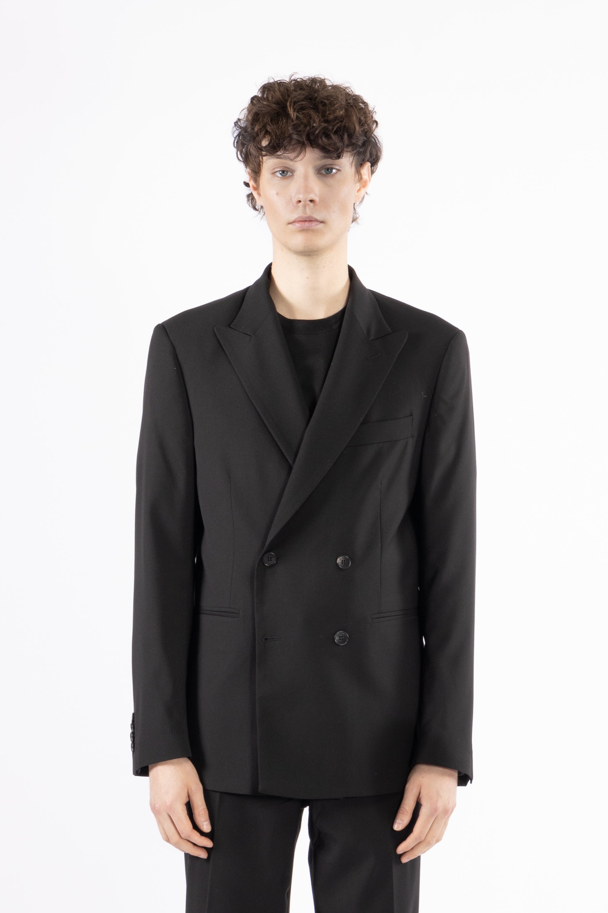 Giacca da abito doppiopetto - Nero