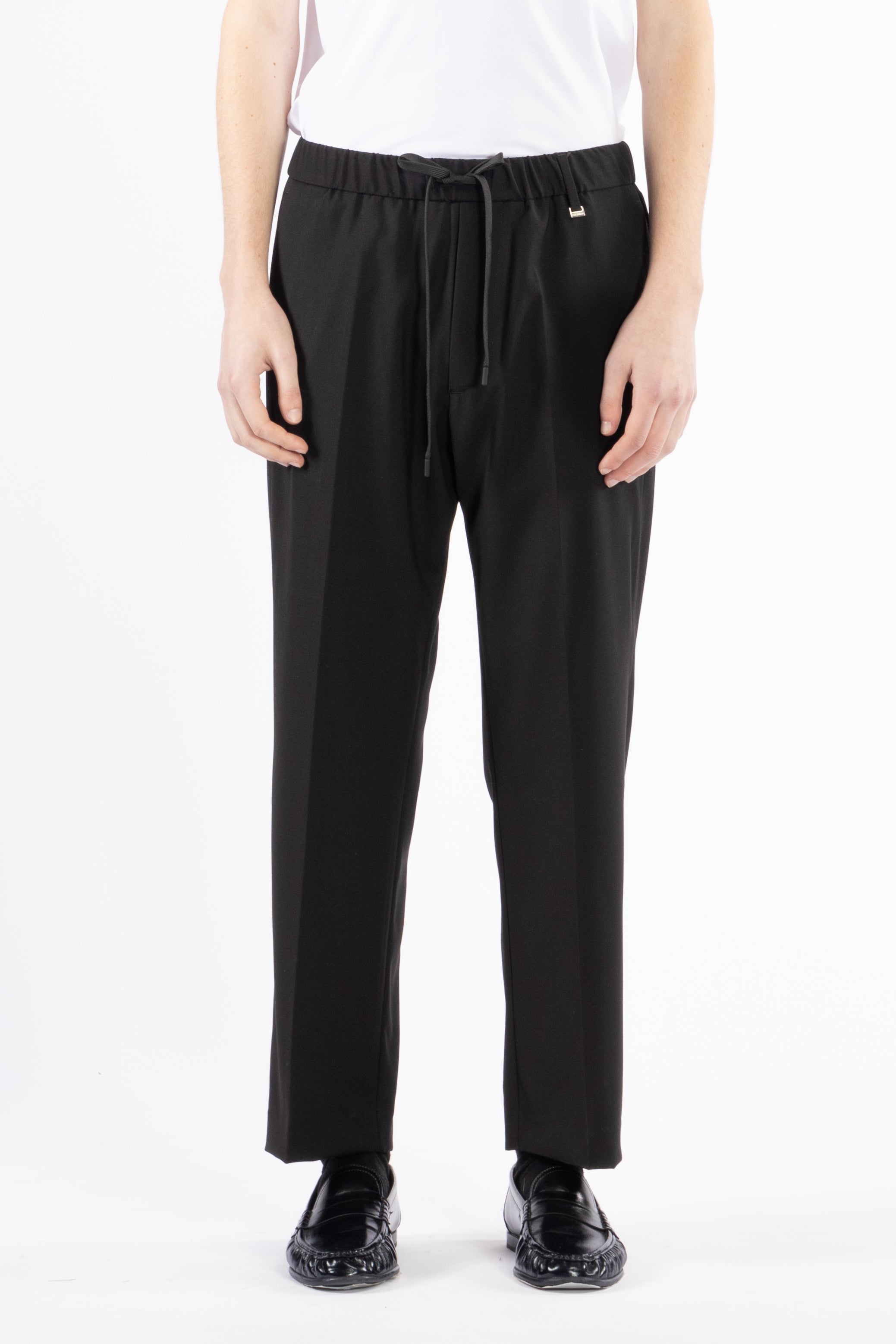 Pantalone con coulisse - Nero