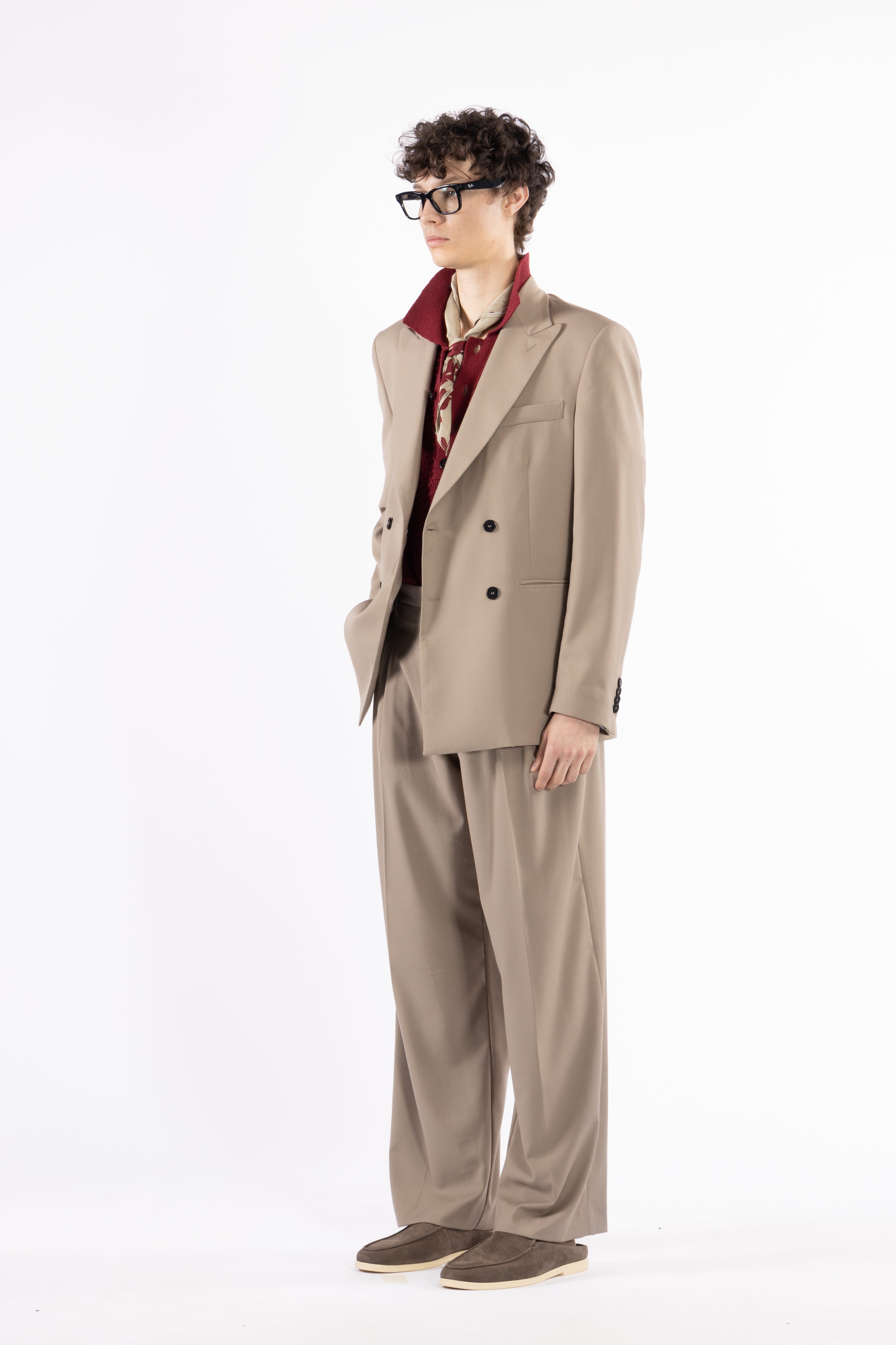 Giacca da abito oversize - Taupe