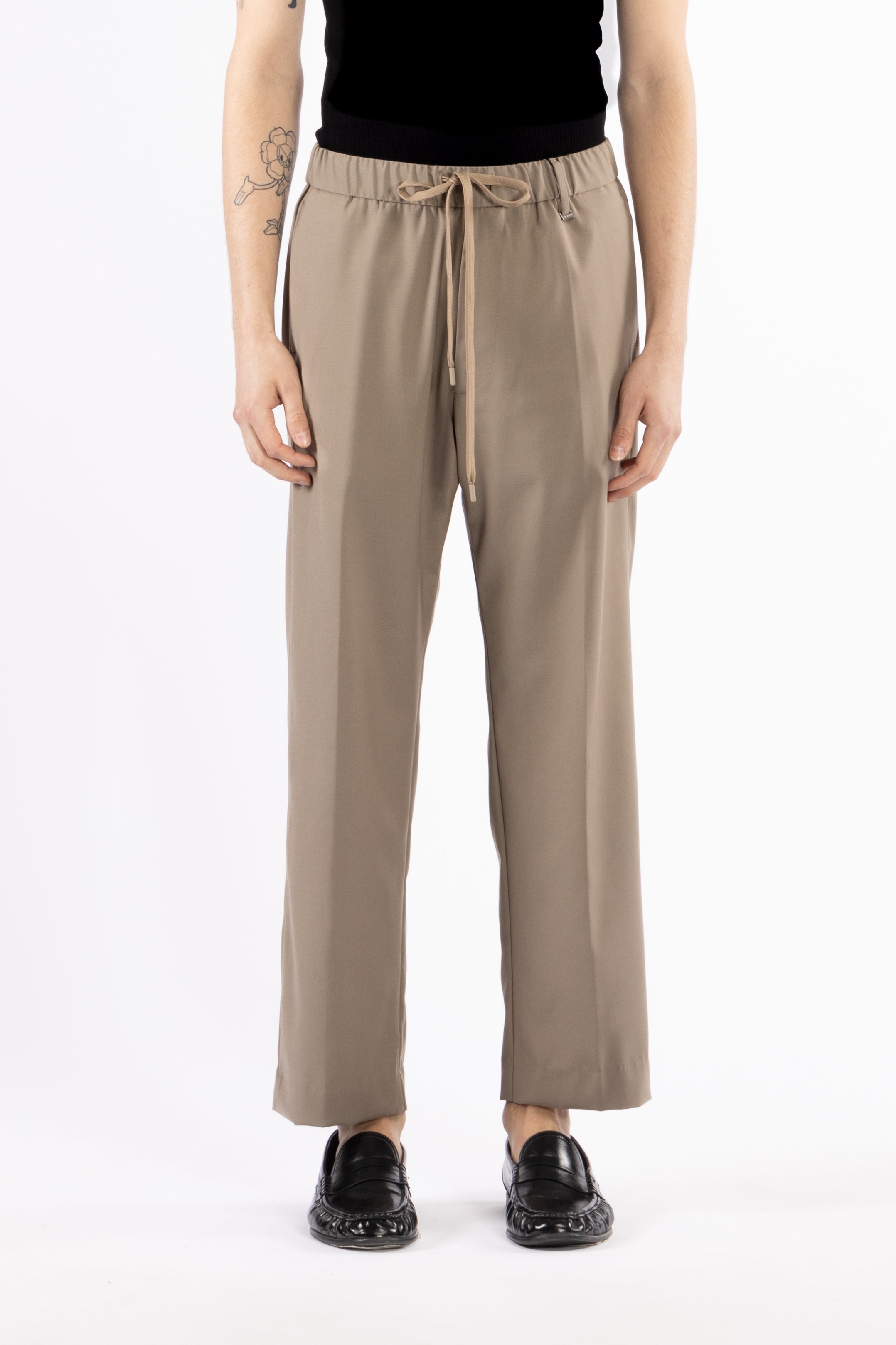 Pantalone con coulisse - Taupe