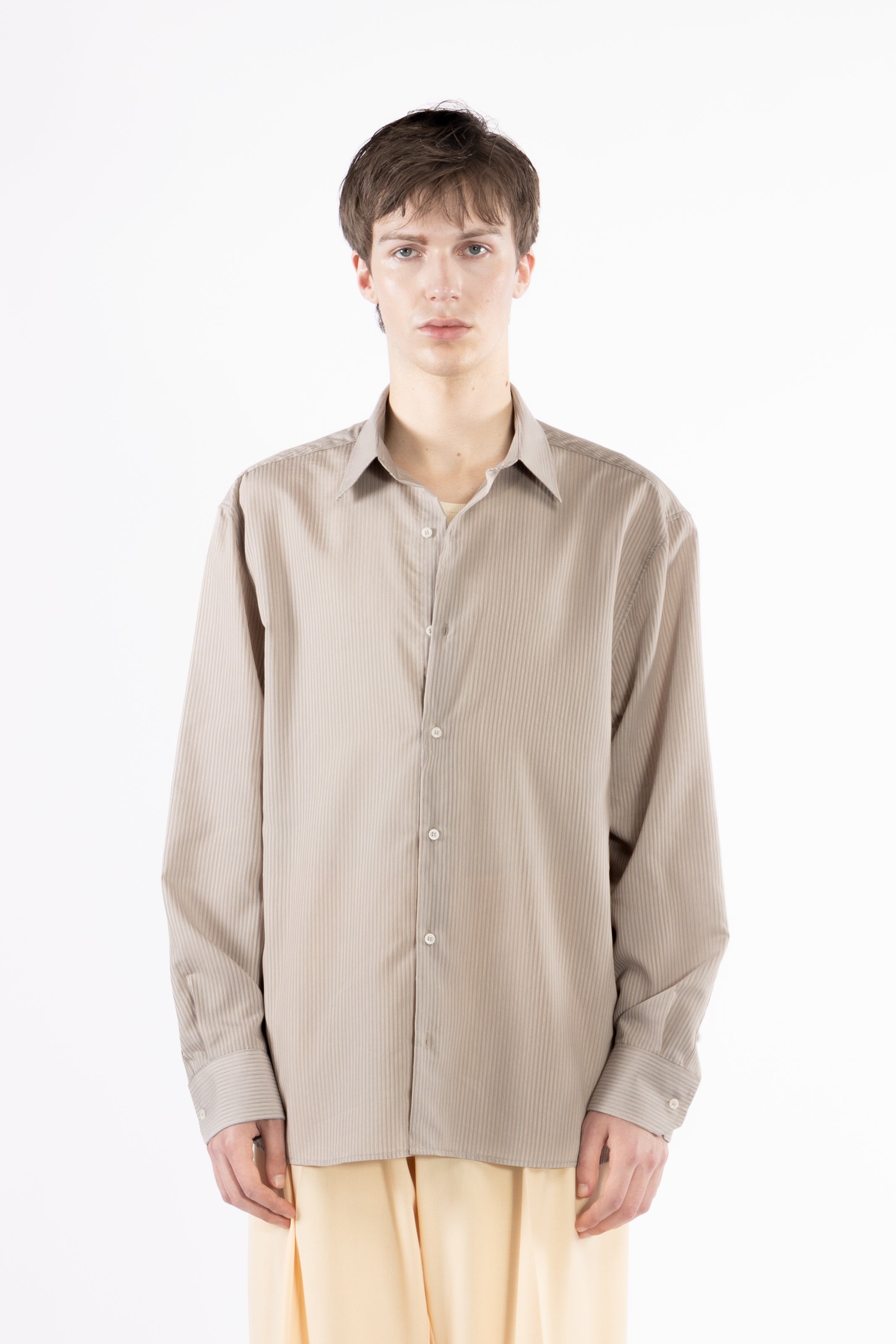 Camicia a righe in viscosa