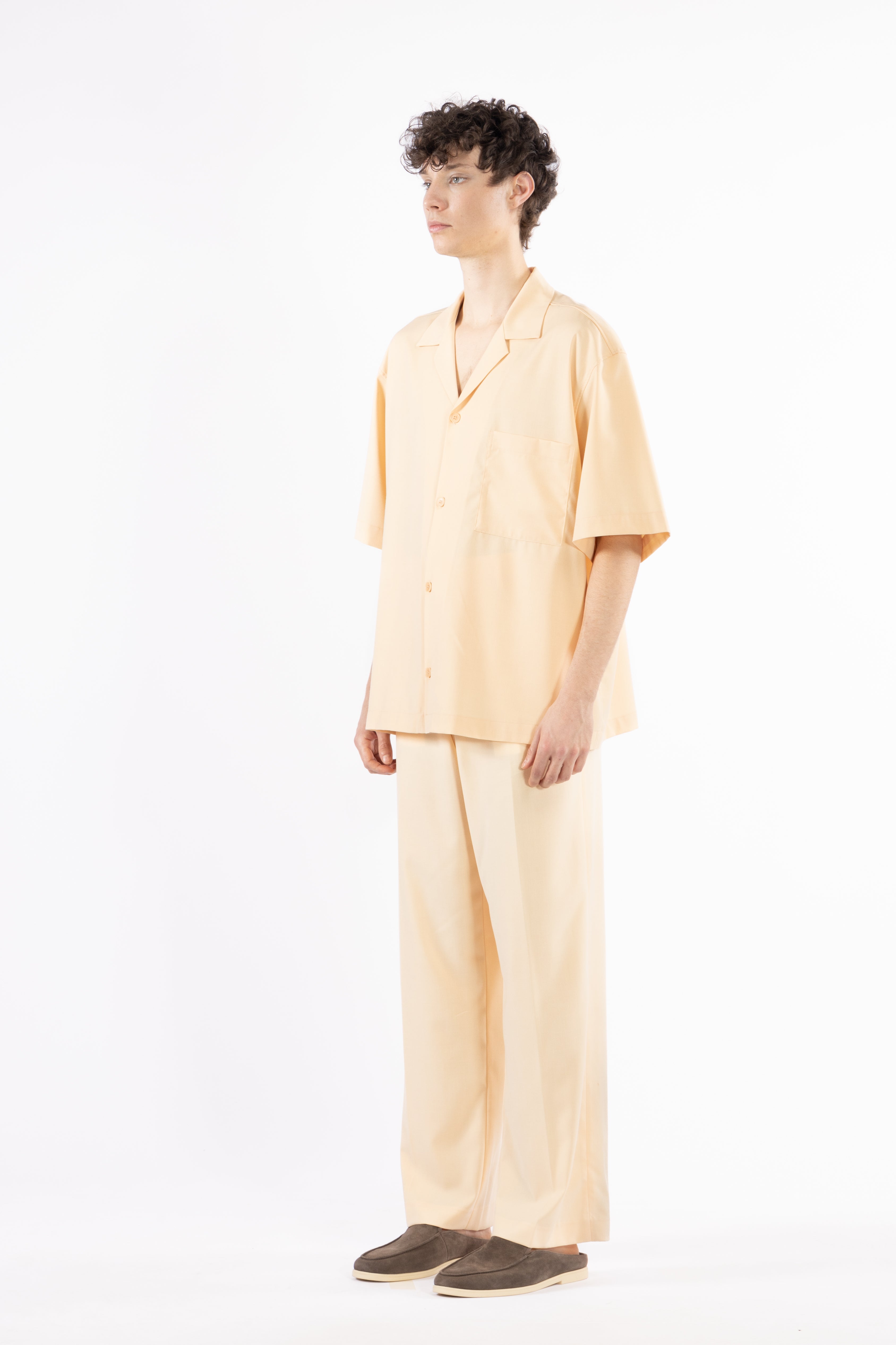 Camicia morbida collo aperto - Pesca