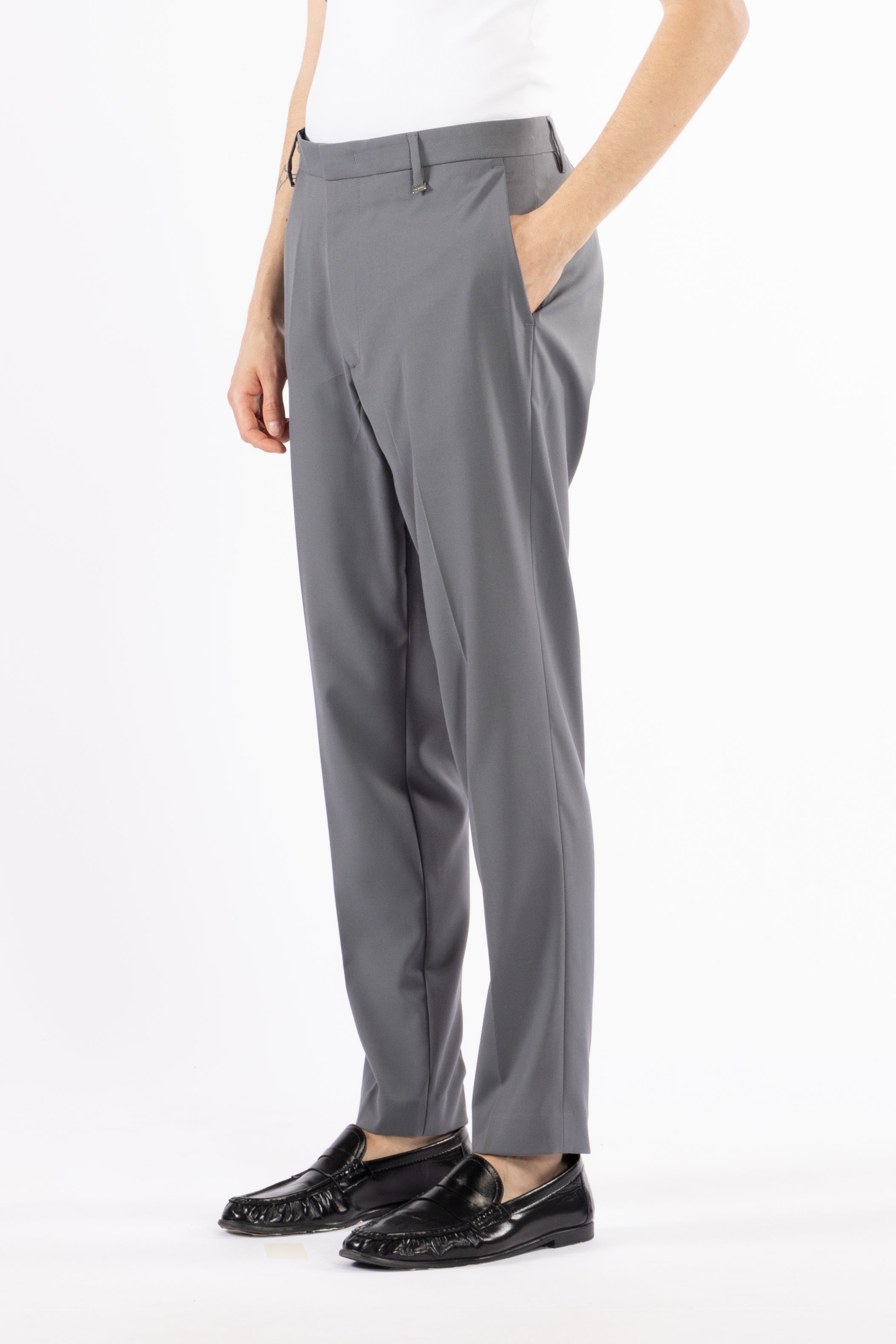 Pantalone tasca america regolare - Grigio