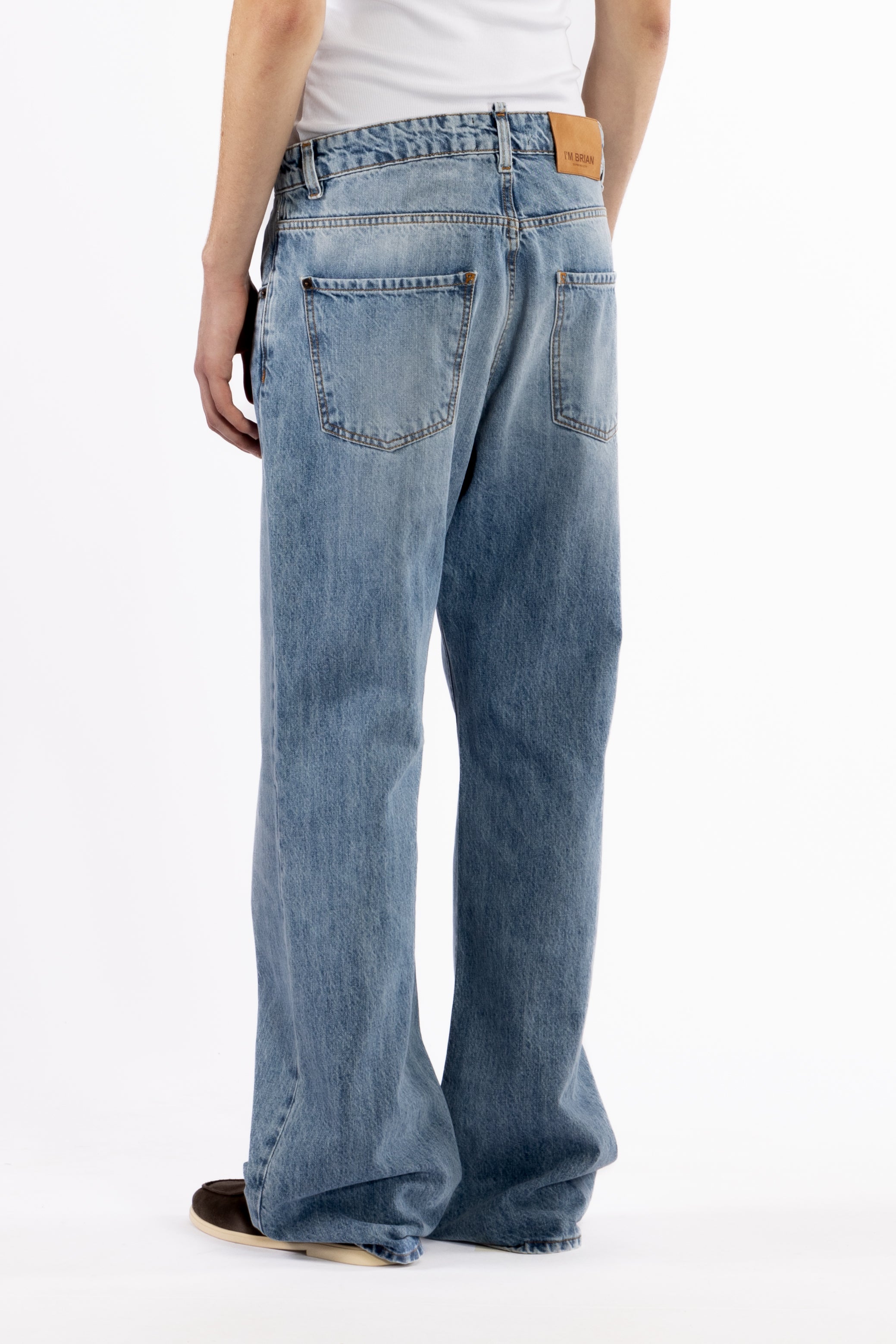 Jeans flare stone wash