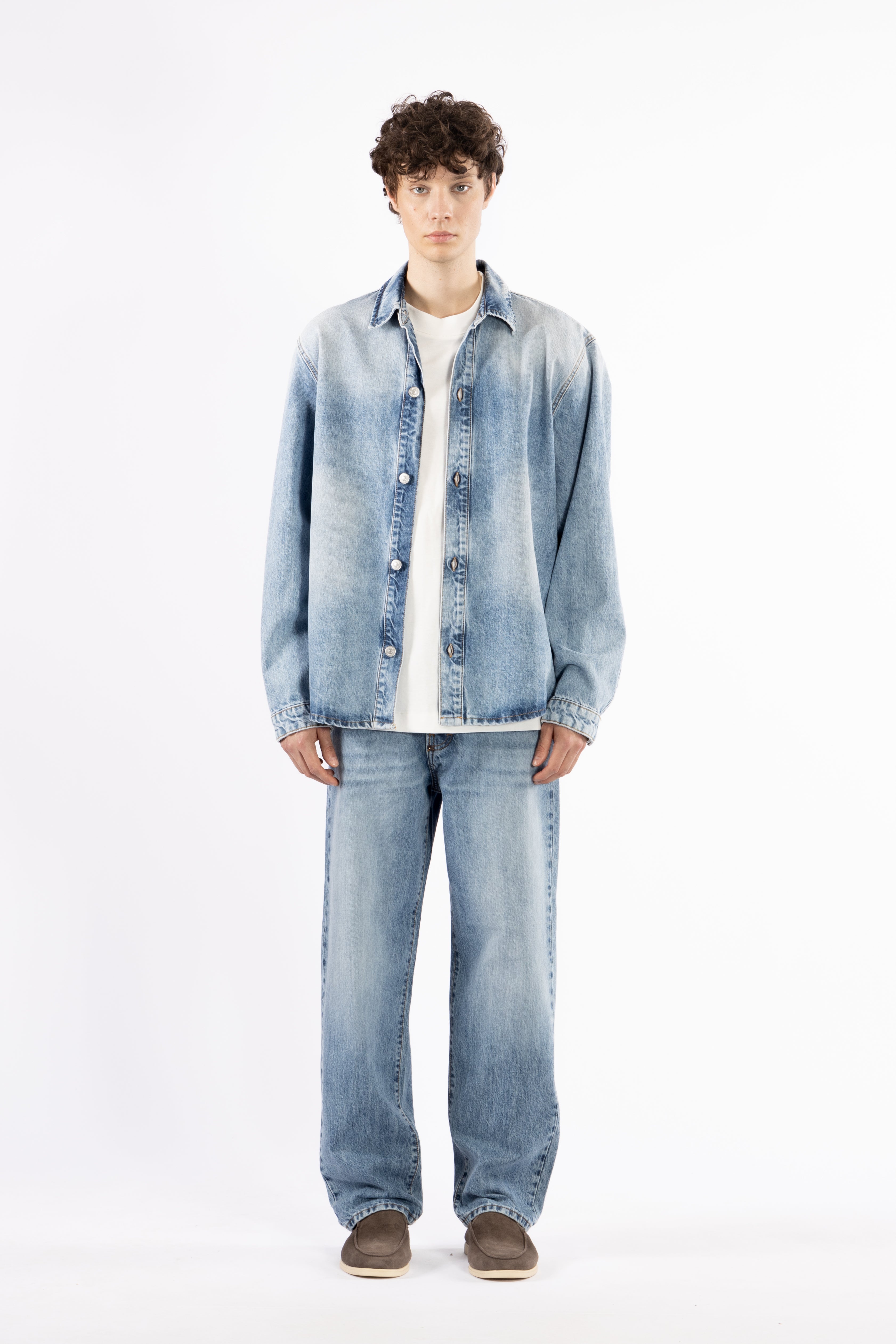 Camicia in cotone denim