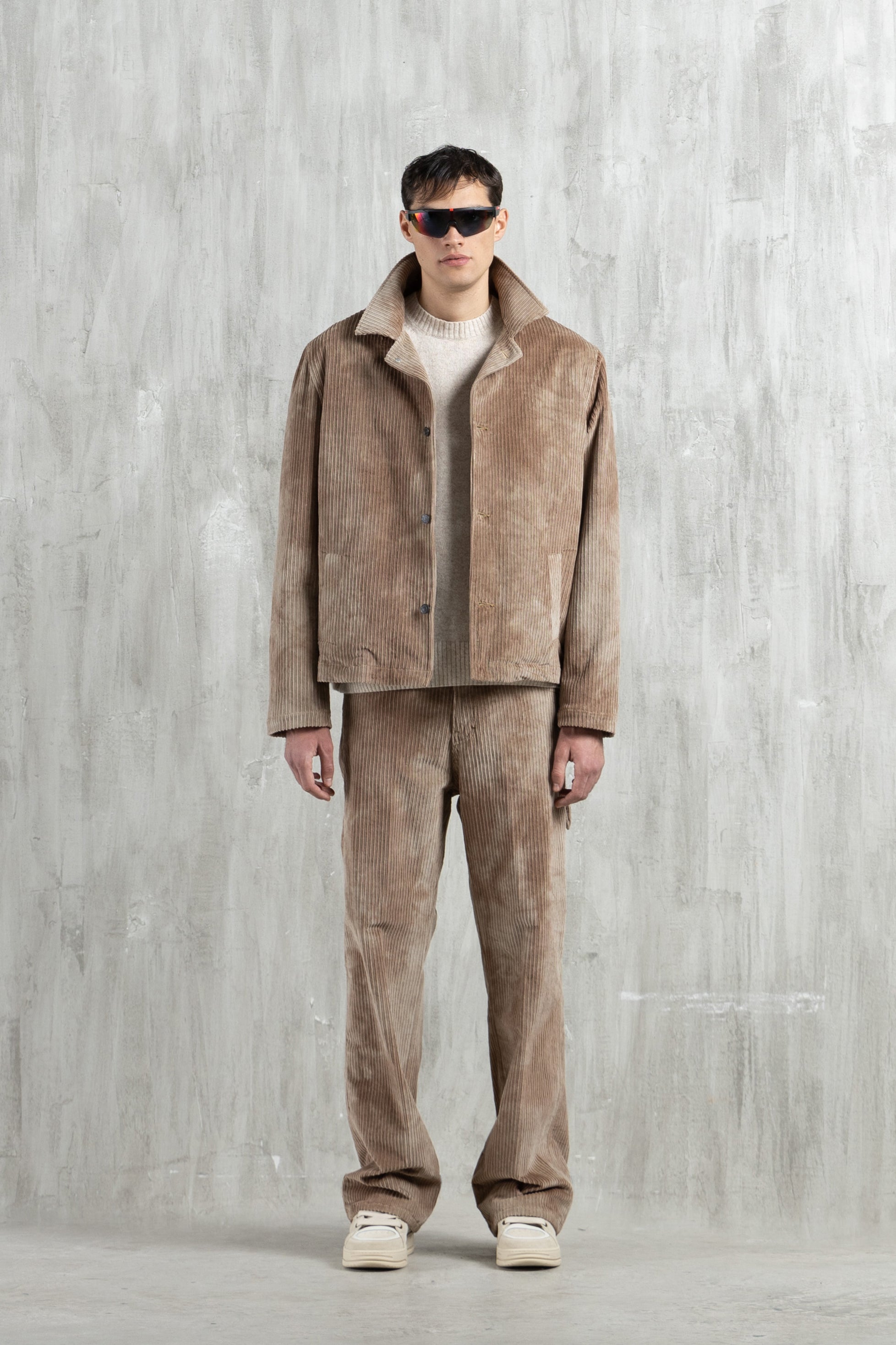 Giacca camicia in velluto a coste di cotone
