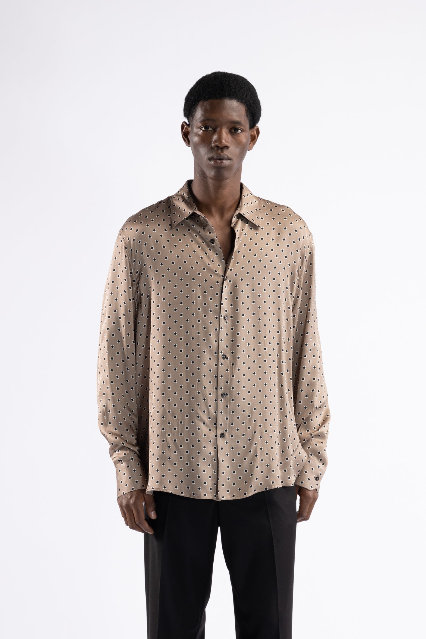 Camicia in viscosa fantasia