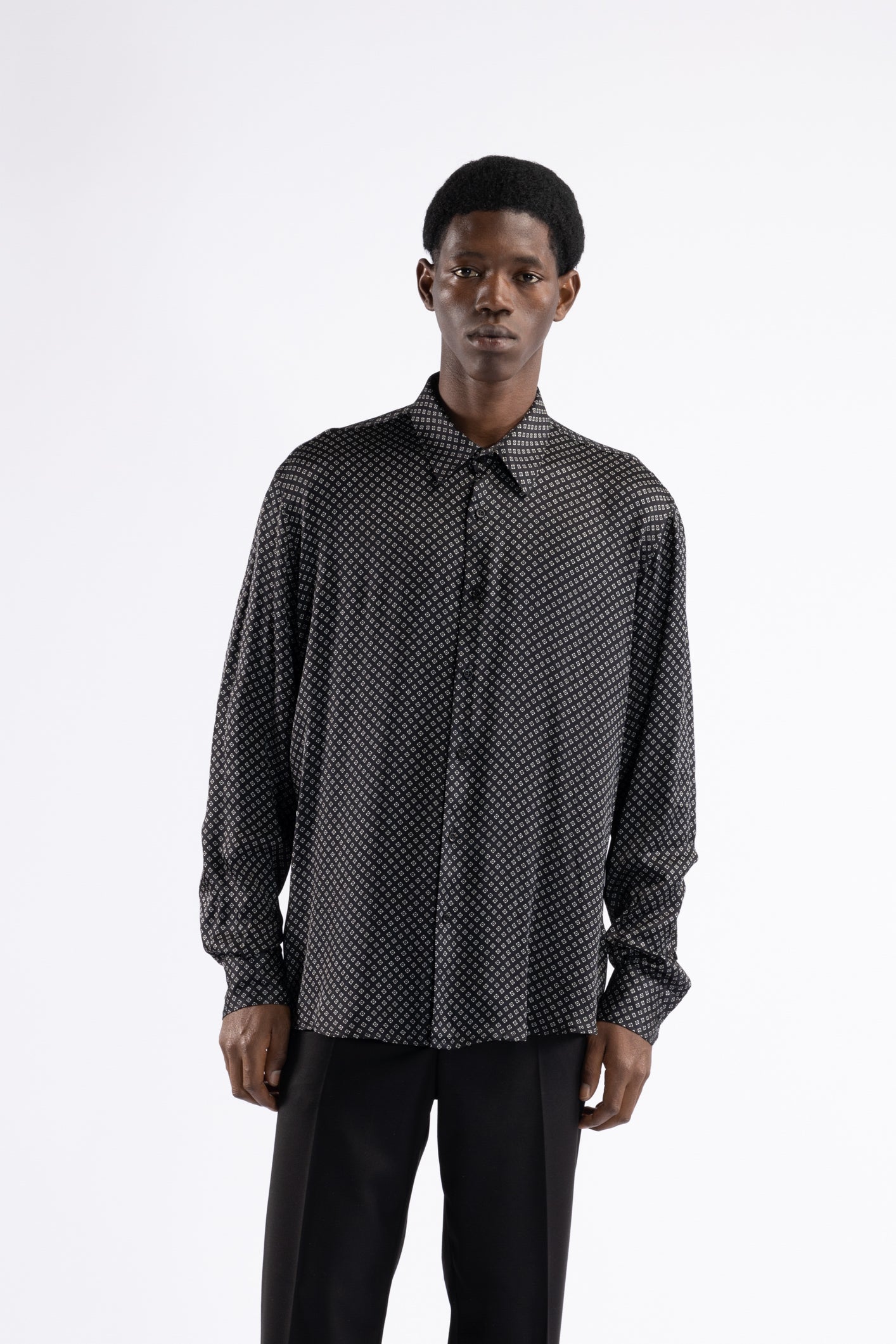 Camicia in viscosa fantasia