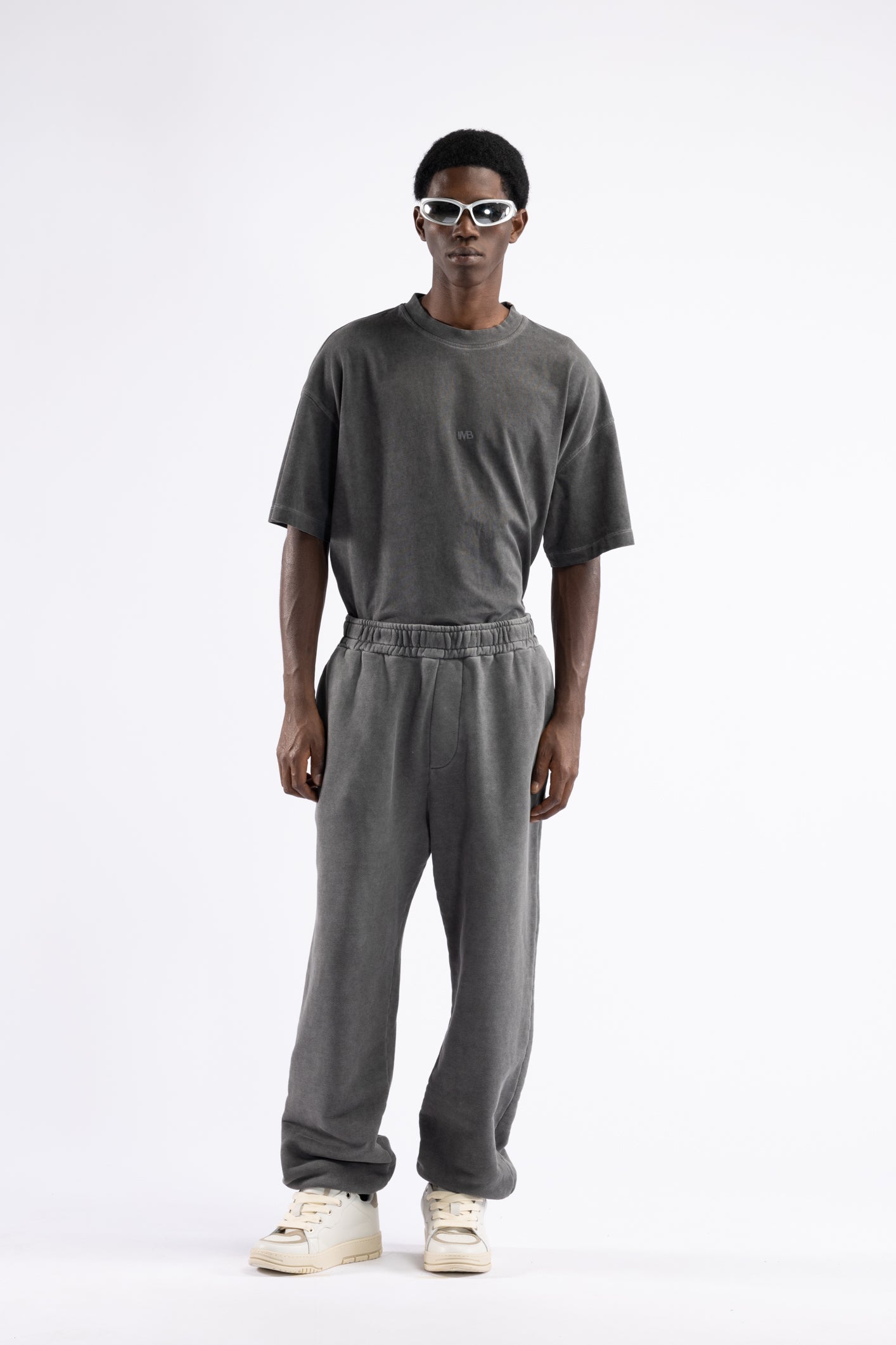 Pantalon polaire effet délavé - Gris