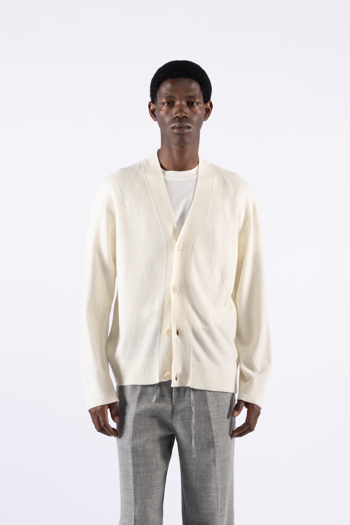 Cardigan in lana - Panna