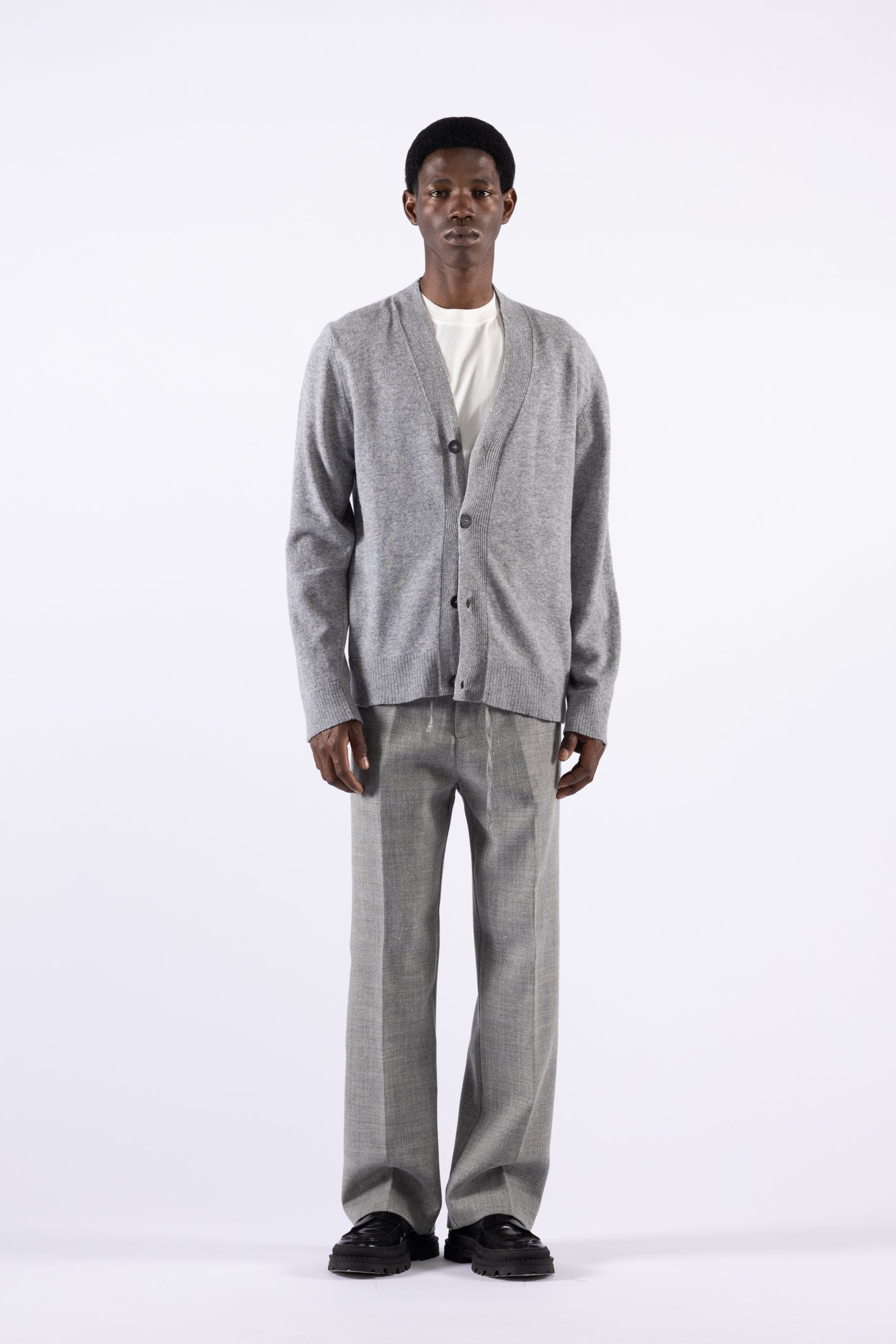 Cardigan in lana - Grigio