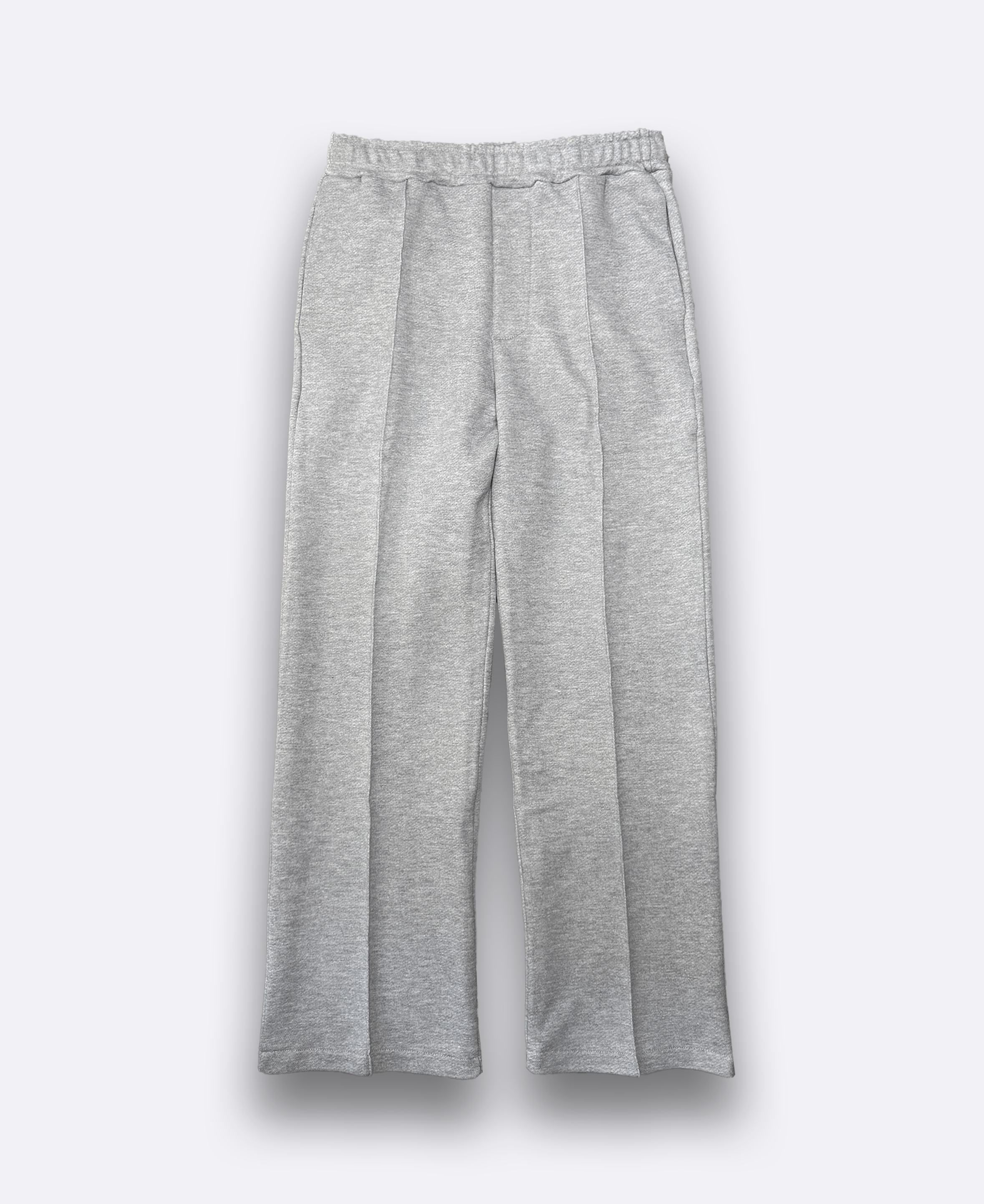 Pantalone in felpa di cotone fondo ampio - Grigio