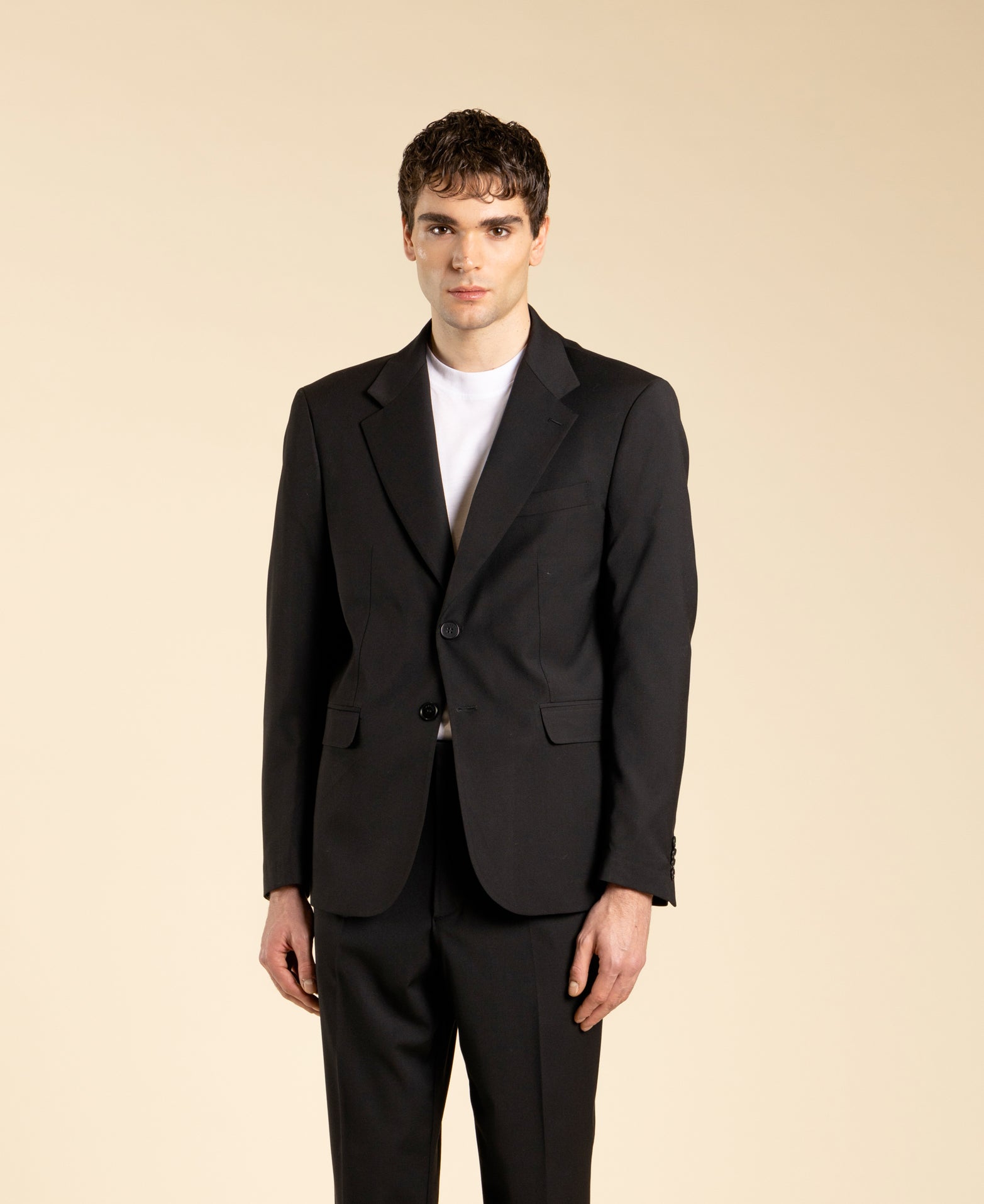 Veste à simple boutonnage - Noire