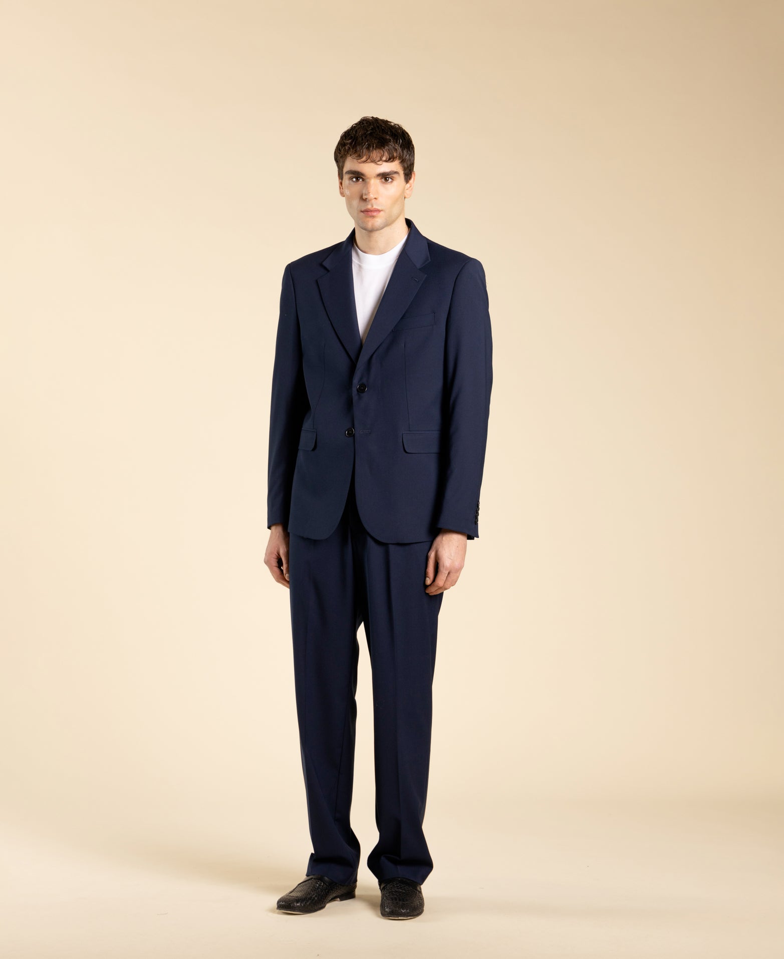 Veste à simple boutonnage - Bleue