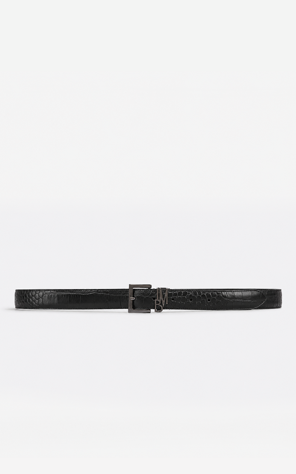 Leather-effect clutch bag - Black
