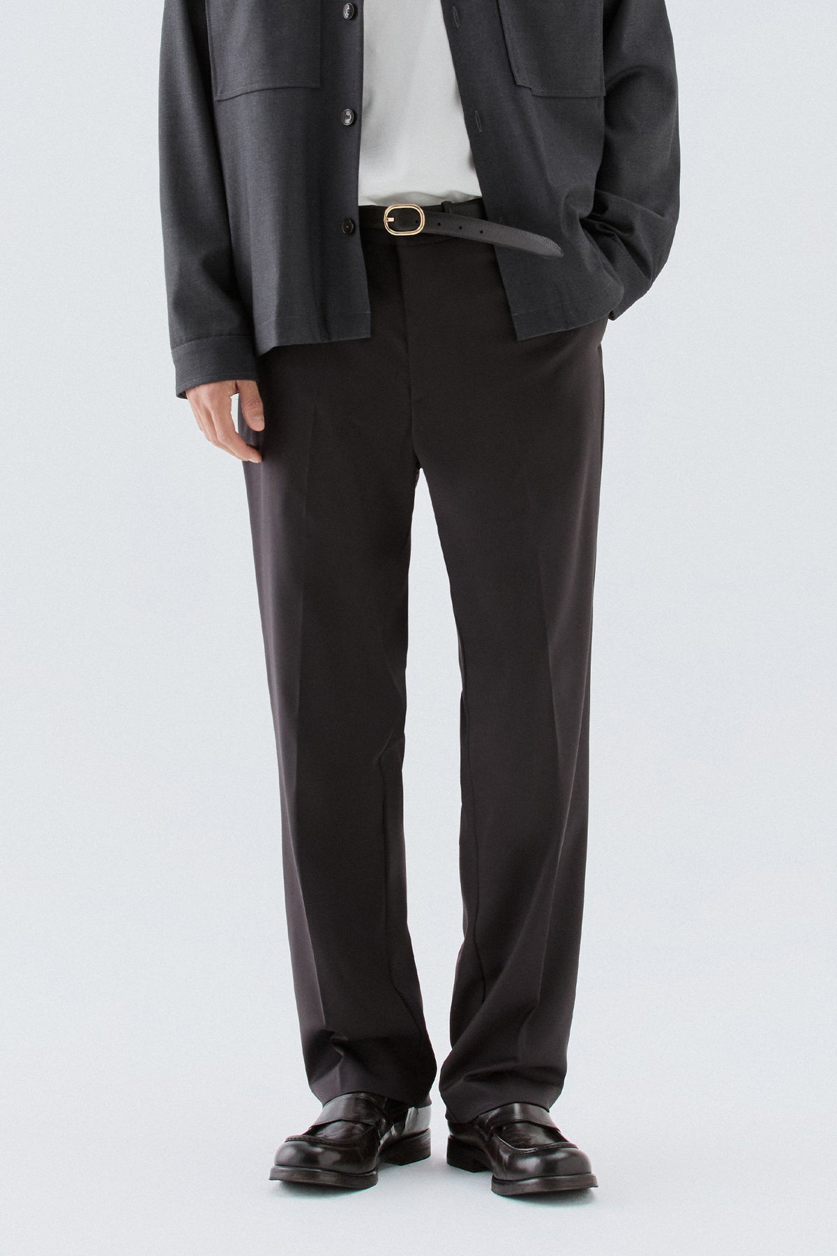 Pantaloni dritti - Moro