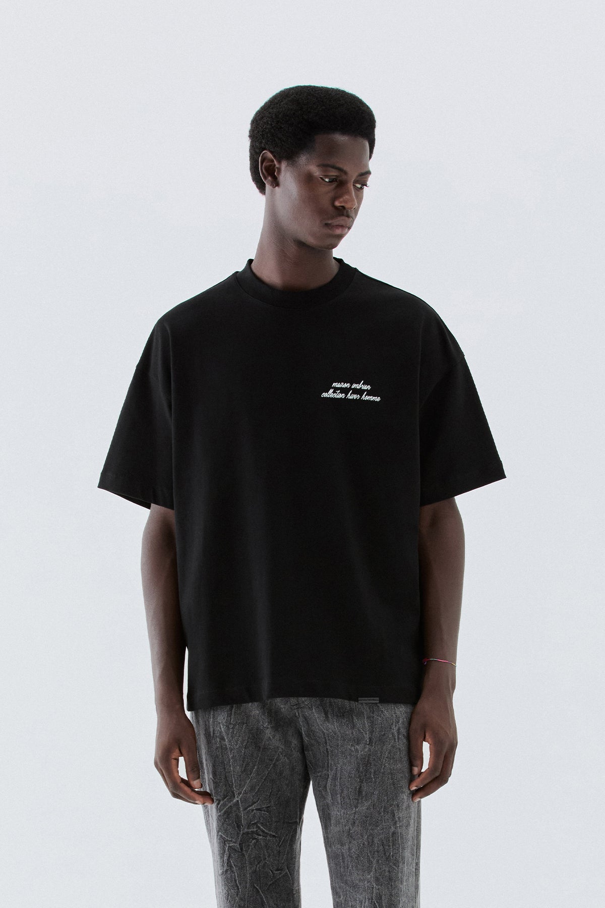 T-shirt in jersey oversize - Nero