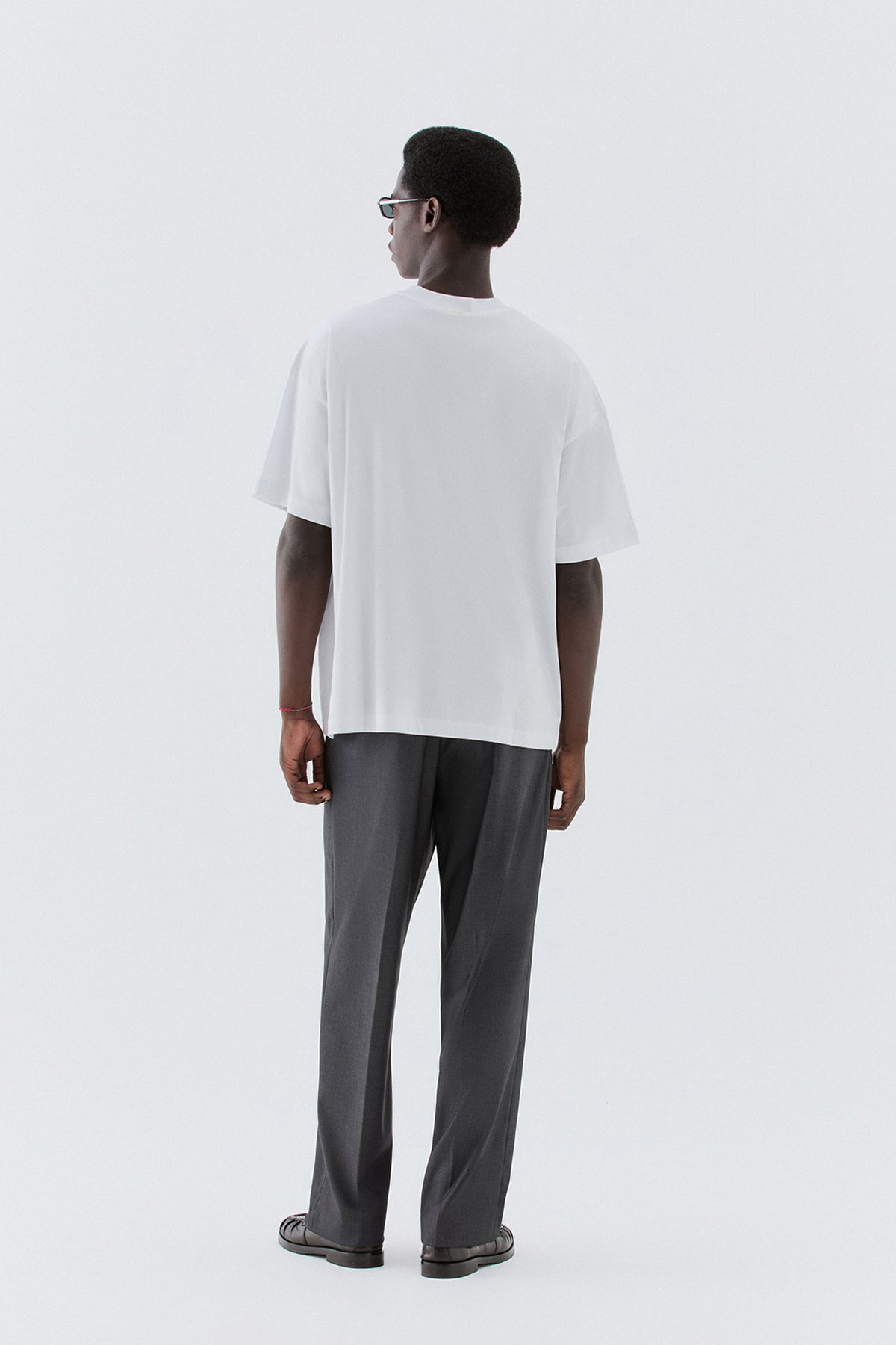 T-shirt cotone mercerizzato oversize - Bianco