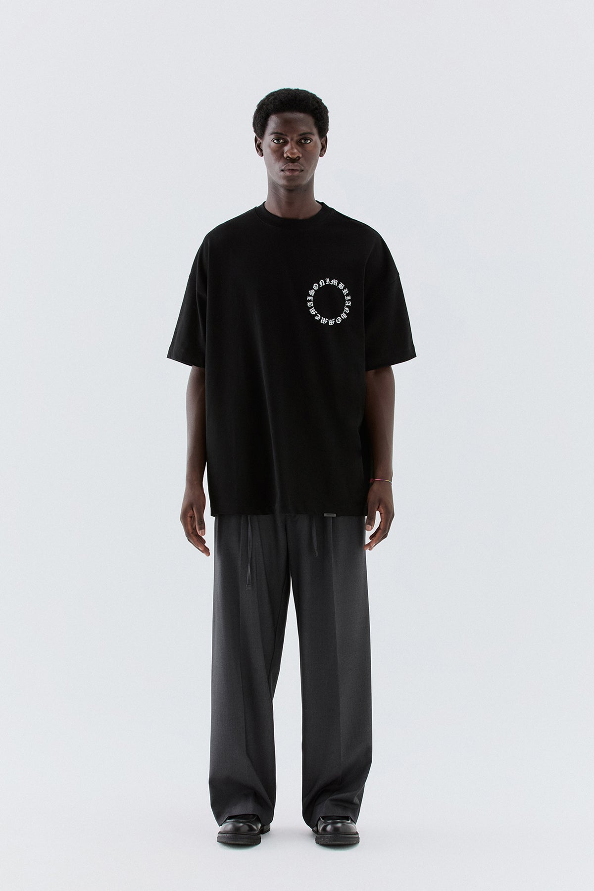 T-shirt in jersey oversize - Nero