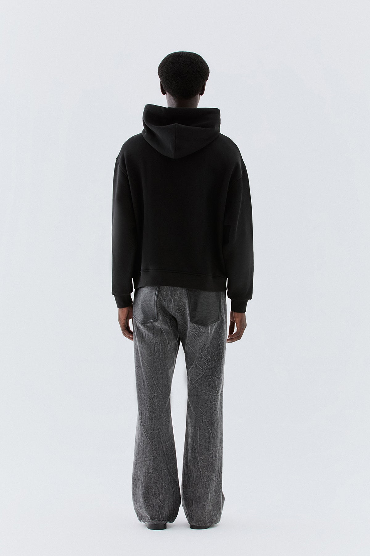Felpa oversize in cotone - Nero