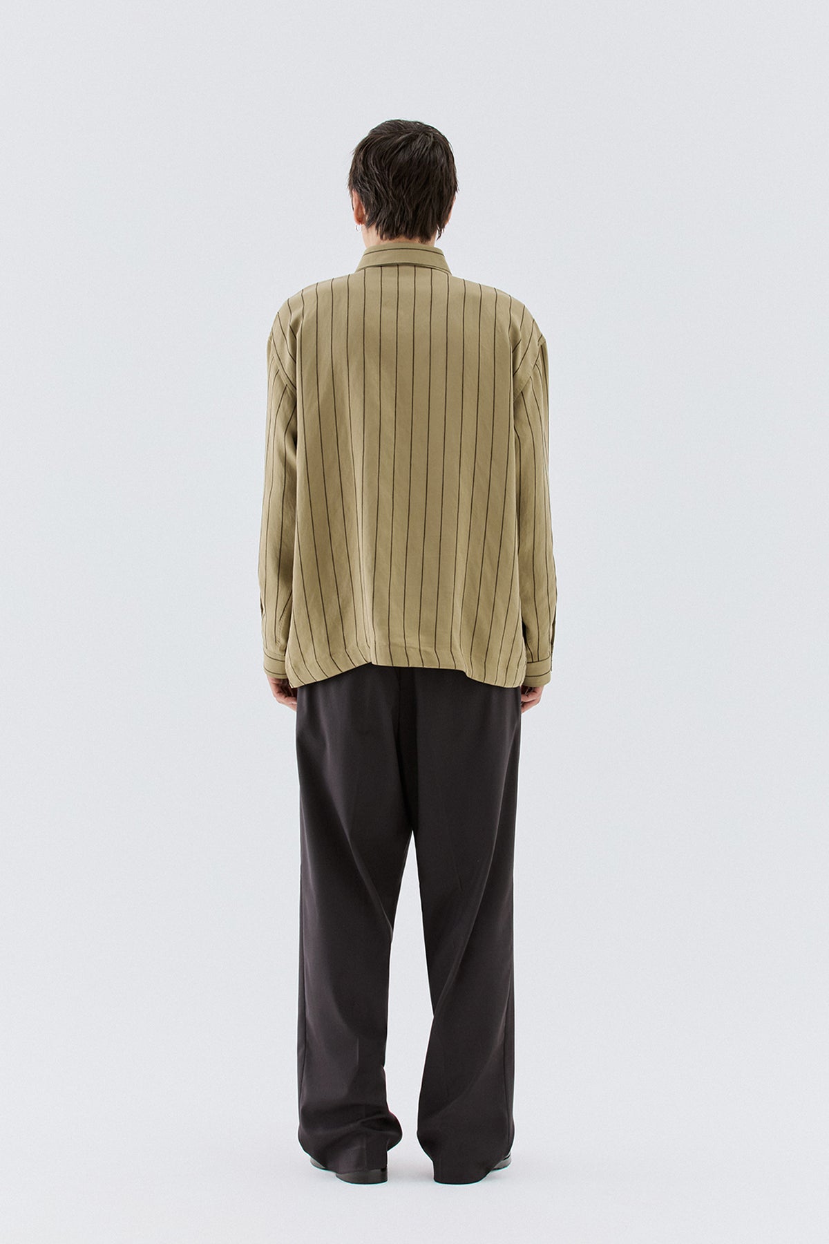 Camicia in viscosa a righe