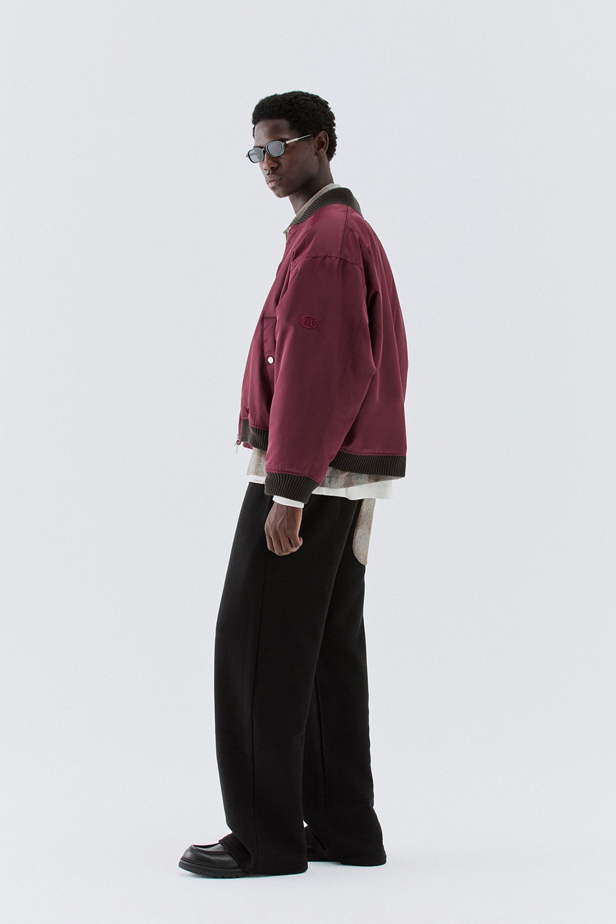 Pantaloni in felpa ampi - Nero