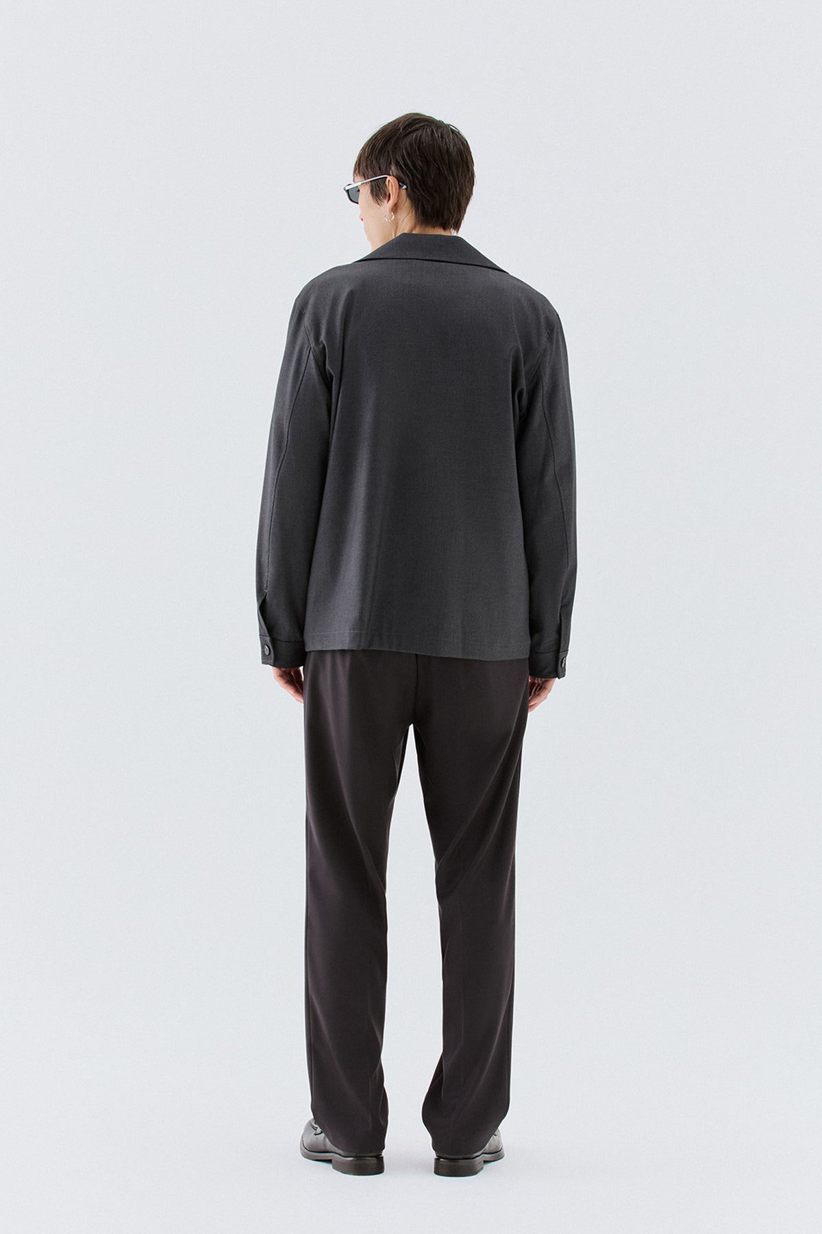 Overshirt con tasconi - Grigio