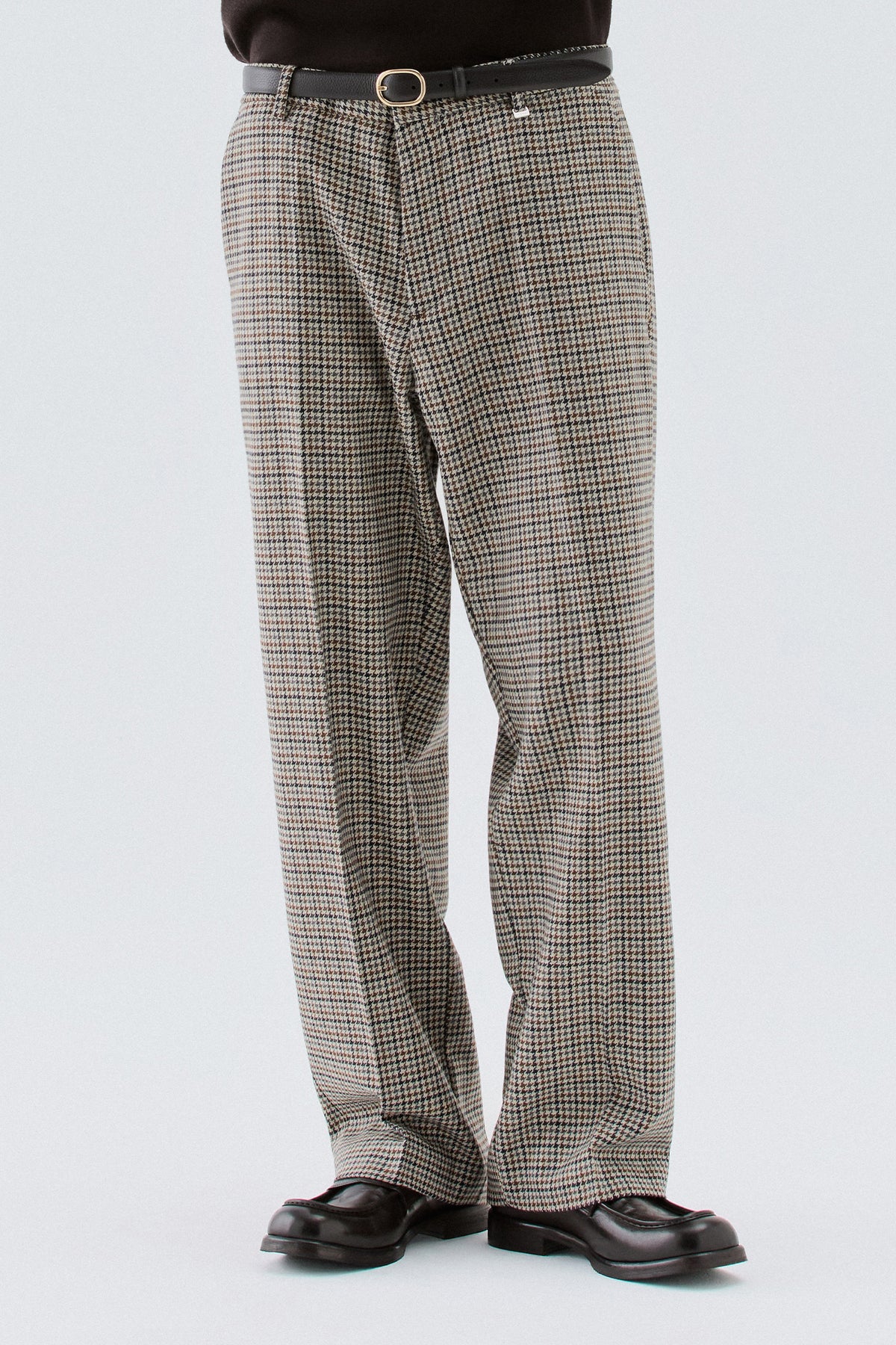 Pantaloni larghi in lana
