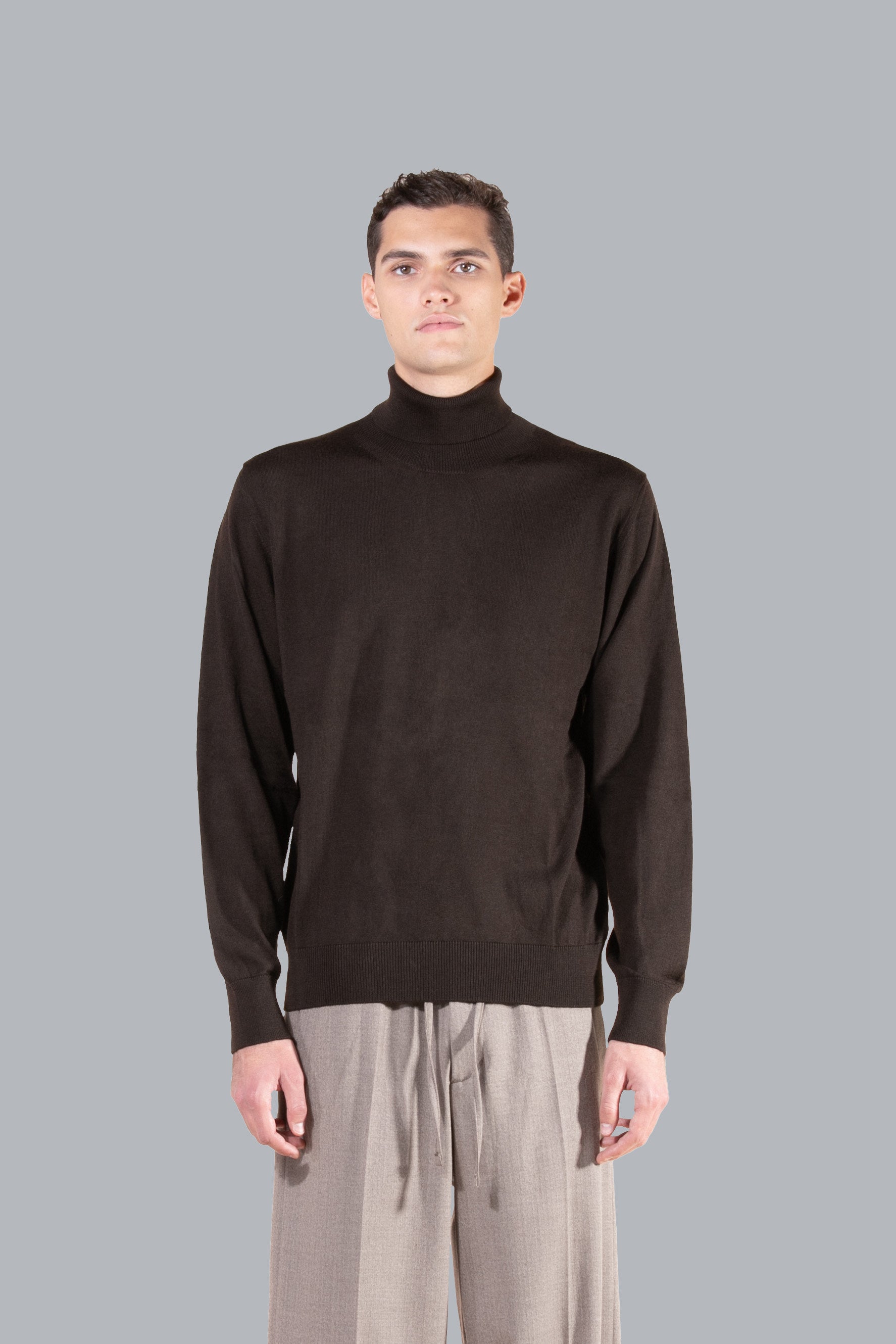 Col roulé en laine mérinos - Moro