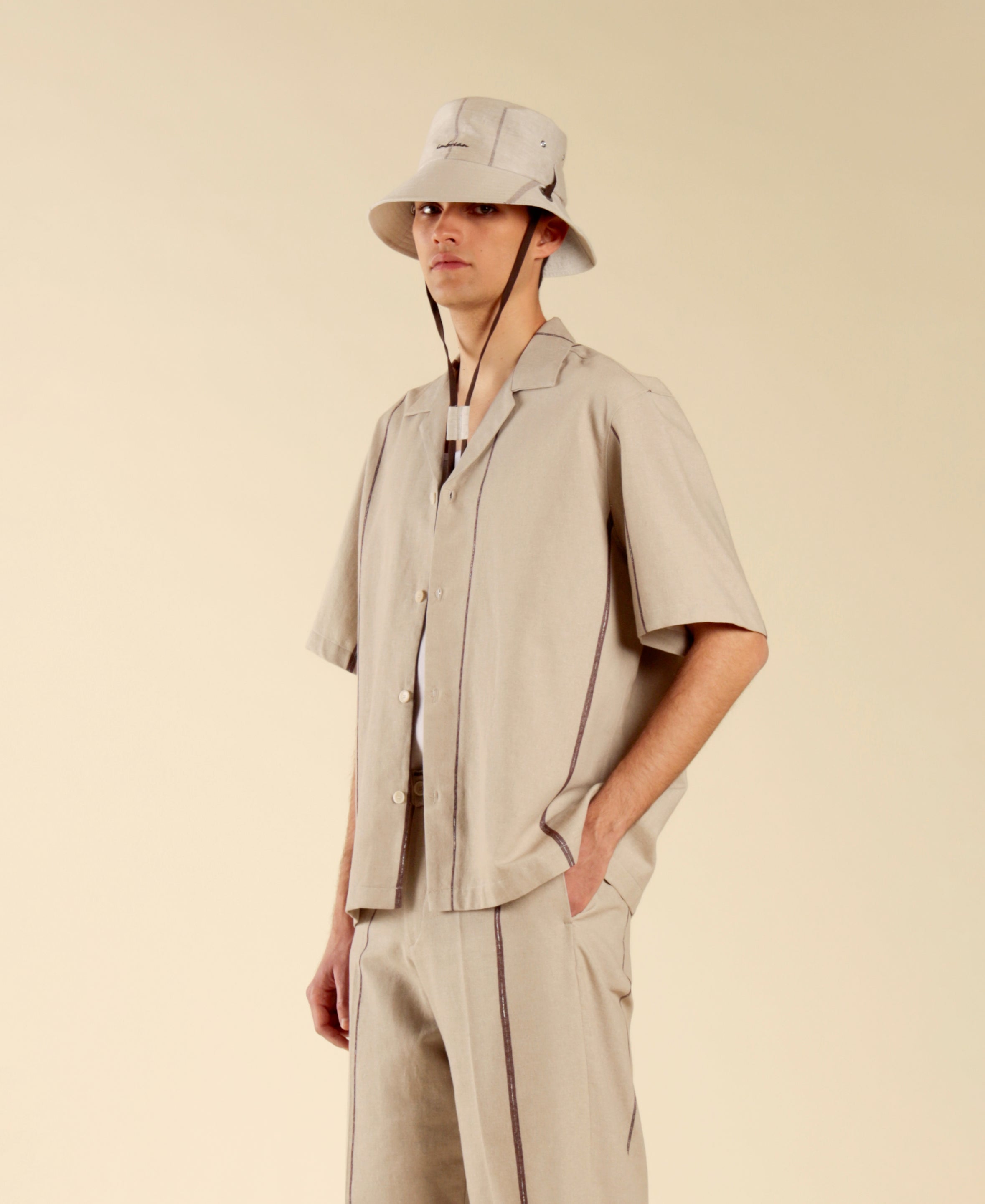 Camicia in cotone a righe